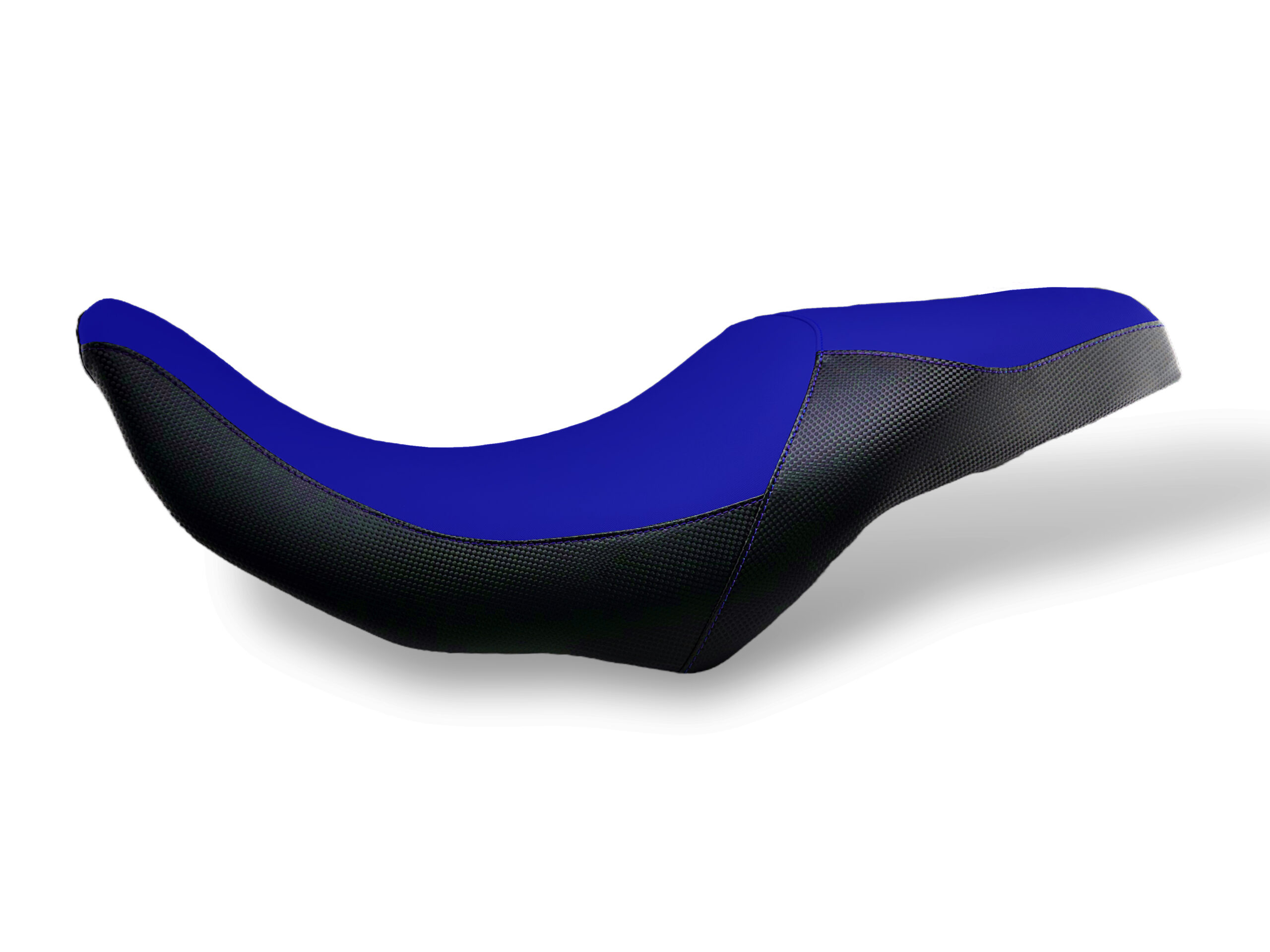 Rivestimento sella bicolore blu e nero carbon per Suzuki V-Strom 800 DE-SE