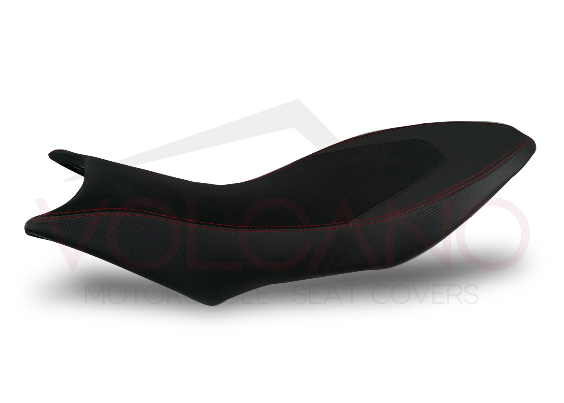 Rivestimento sella sportivo Volcano Industry per Aprilia Dorsoduro 900 carbon look.