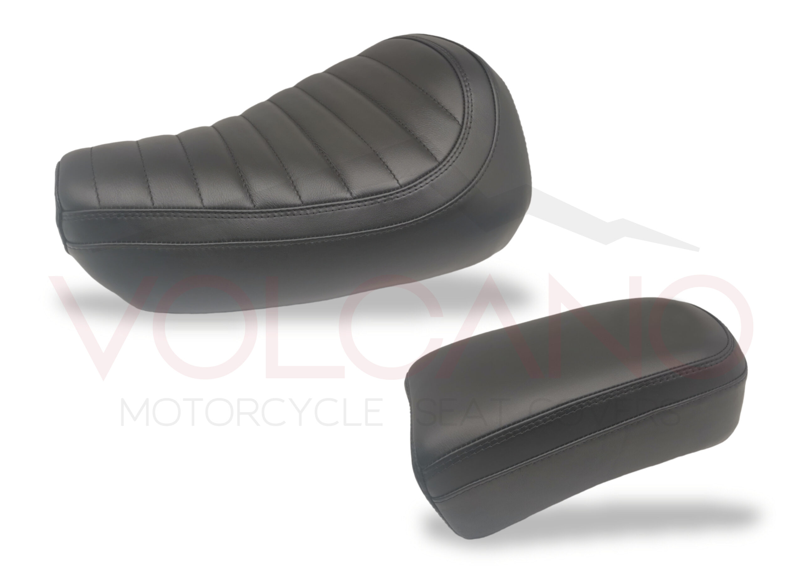 Rivestimento sella nero a costine stile vintage per Harley Sportster 883