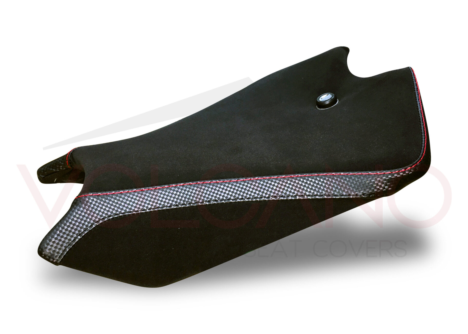 Rivestimento sella nero sportivo installato su motocicletta Aprilia RS4 125.
