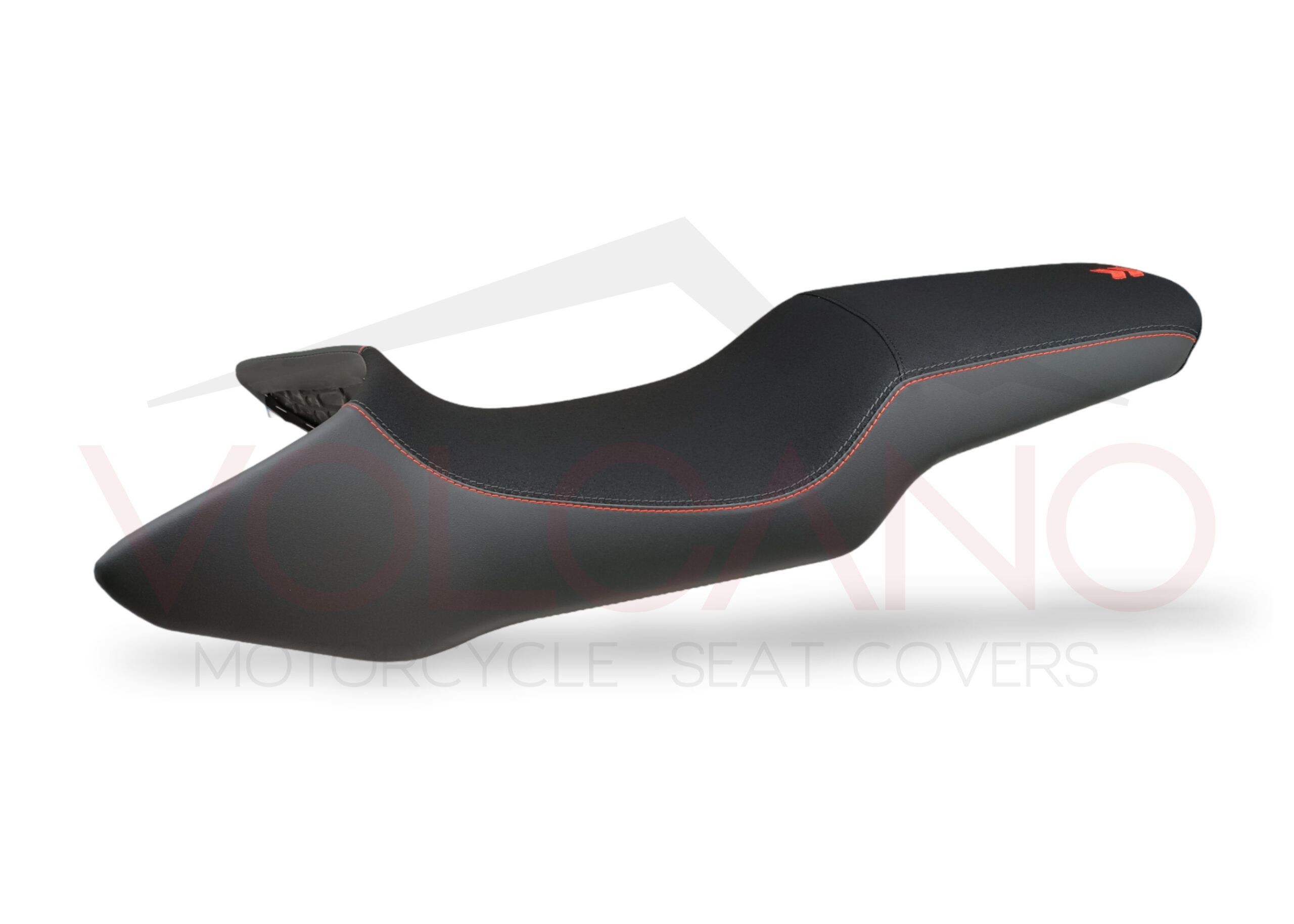 Rivestimento sella nero tecnico con cuciture arancioni per KTM 1290 Super Adventure R