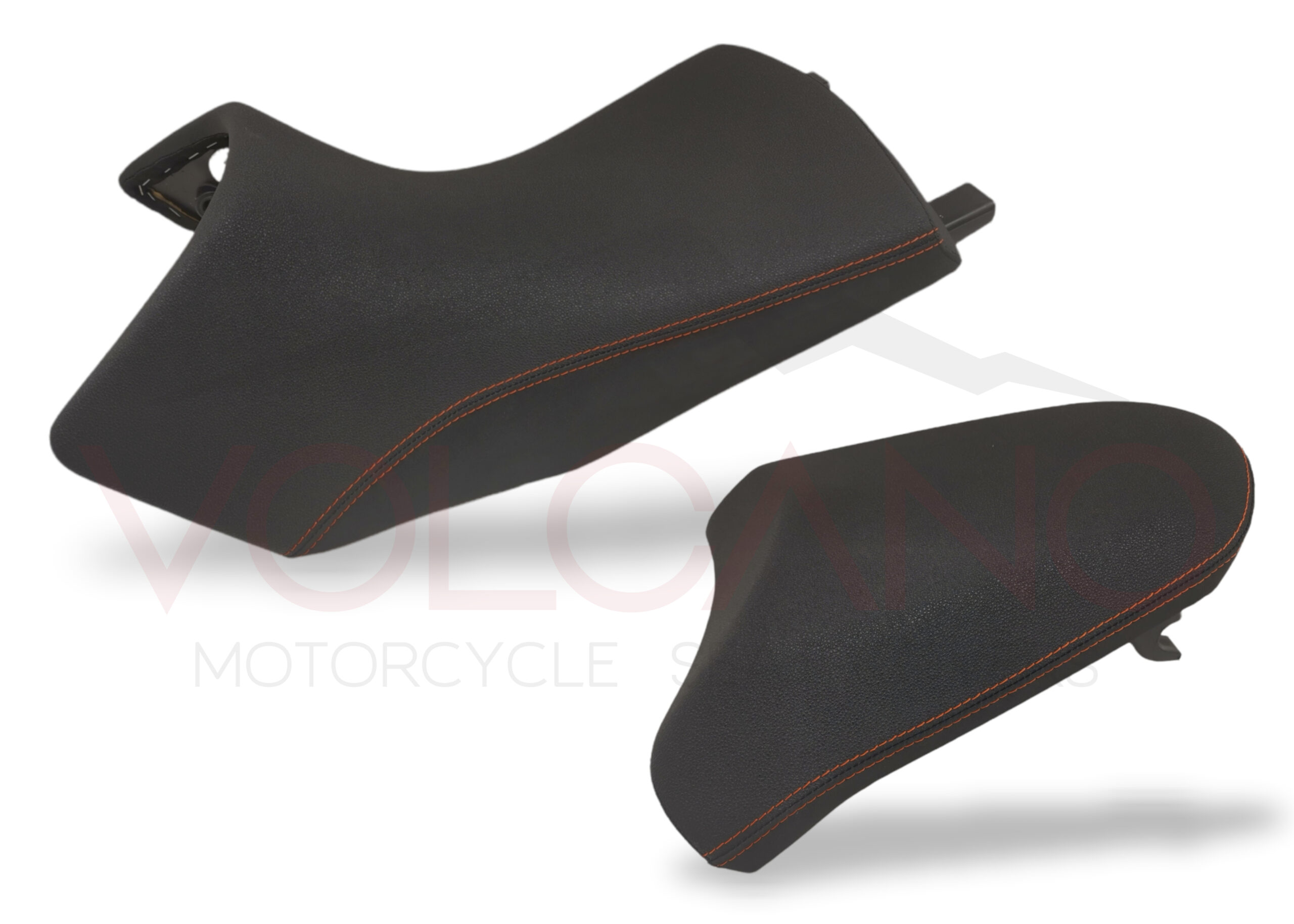 Rivestimento sella nero con doppie cuciture arancio per KTM 1190 Adventure