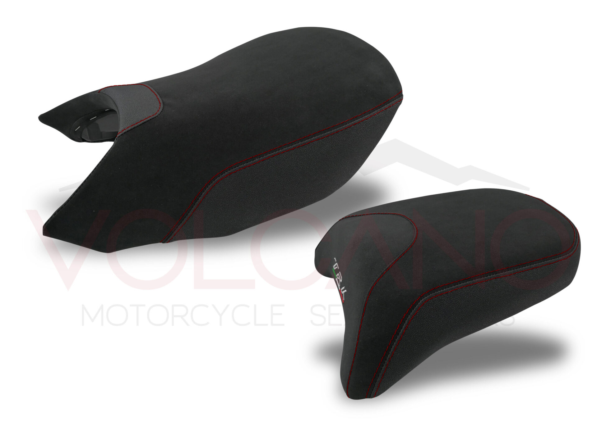 Rivestimento sella tecnico grigio per moto Benelli TRK 502 su sfondo bianco