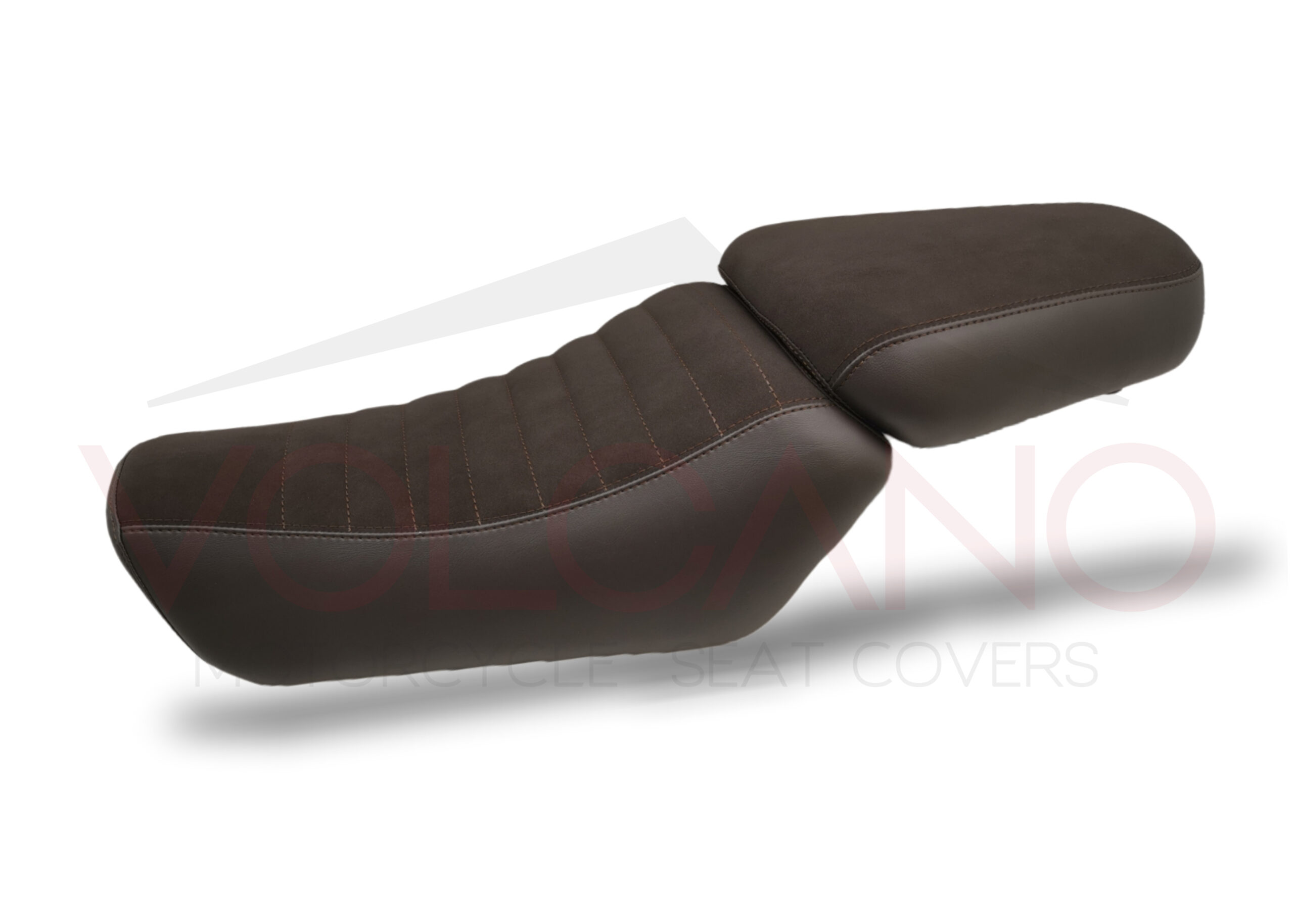 Seat cover marrone scuro con trama grip per Royal Enfield Himalayan