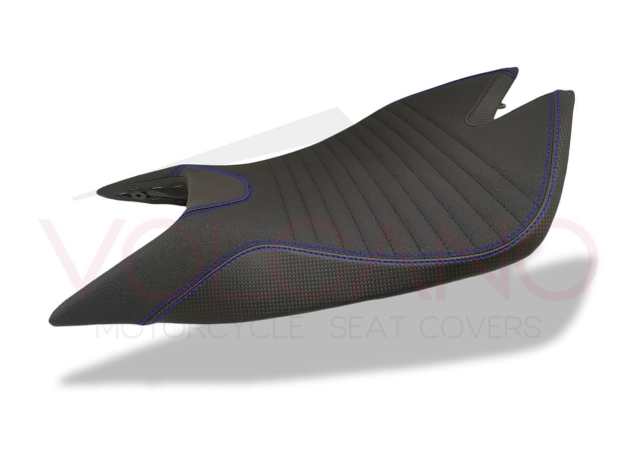 Rivestimento sella tecnico con finitura carbon look per Aprilia RSV4 1100