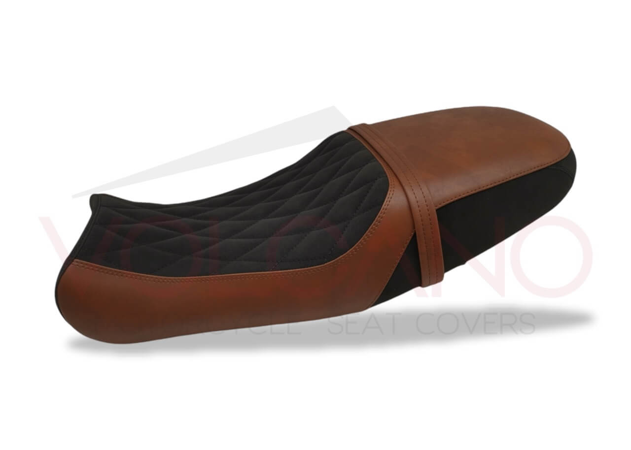 Seat cover artigianale nera per Moto Guzzi V7 modello 2021-2022