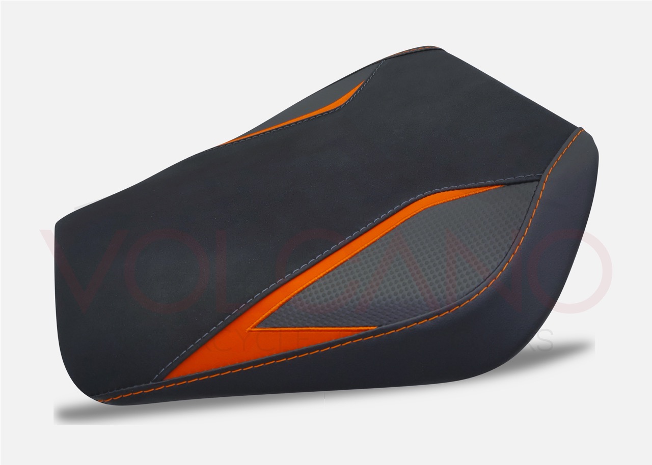 Rivestimento sella tecnico nero e arancione per KTM 1290 Super Duke R.