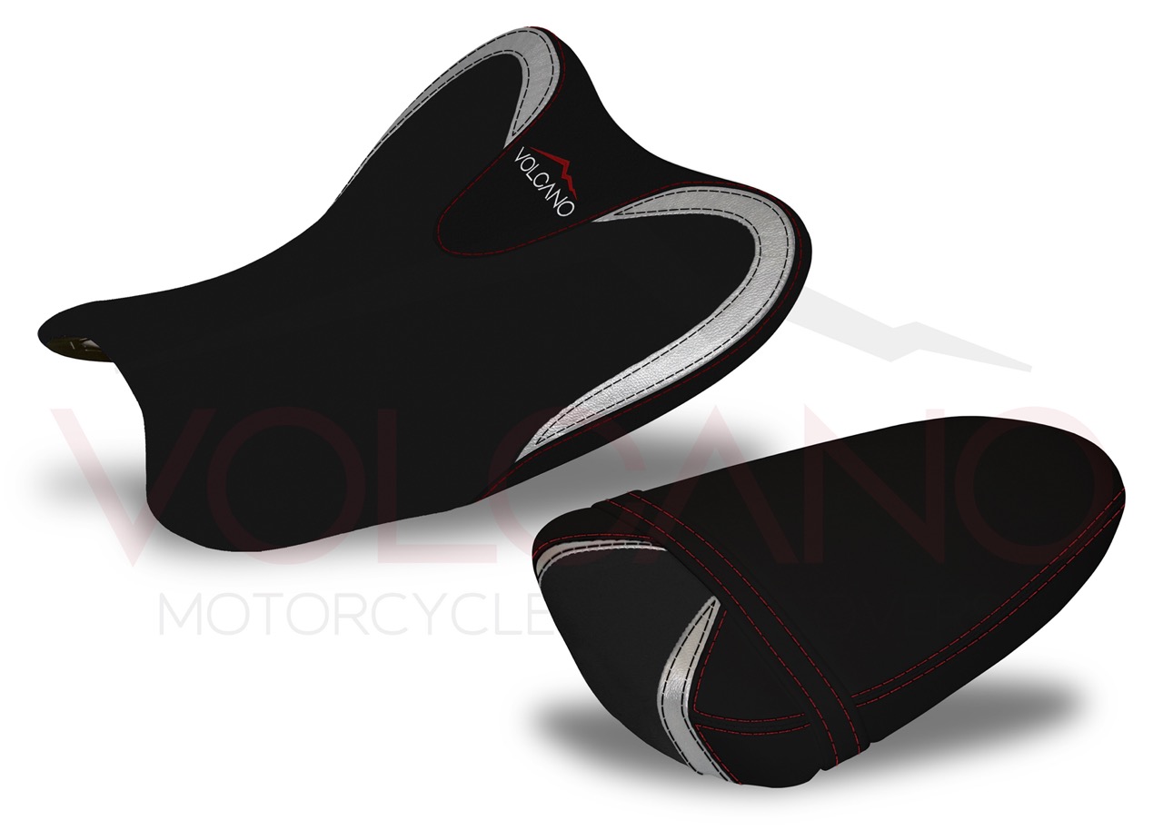 Rivestimento sella nero in similpelle martellata per Suzuki GSX-R 1000 2007-2008