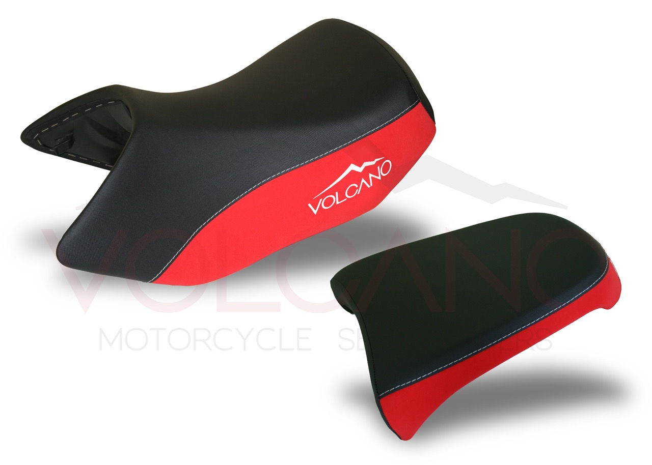 Set rivestimento sella Volcano nero e rosso per BMW GS Adventure