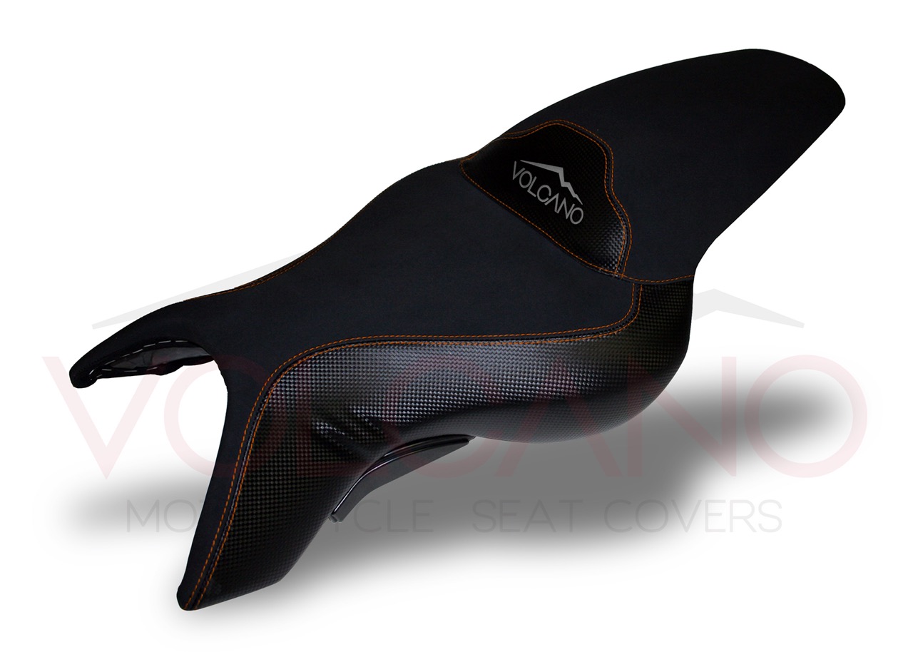 Rivestimento sella tecnico ultra grip per BMW K1200R nero e carbon
