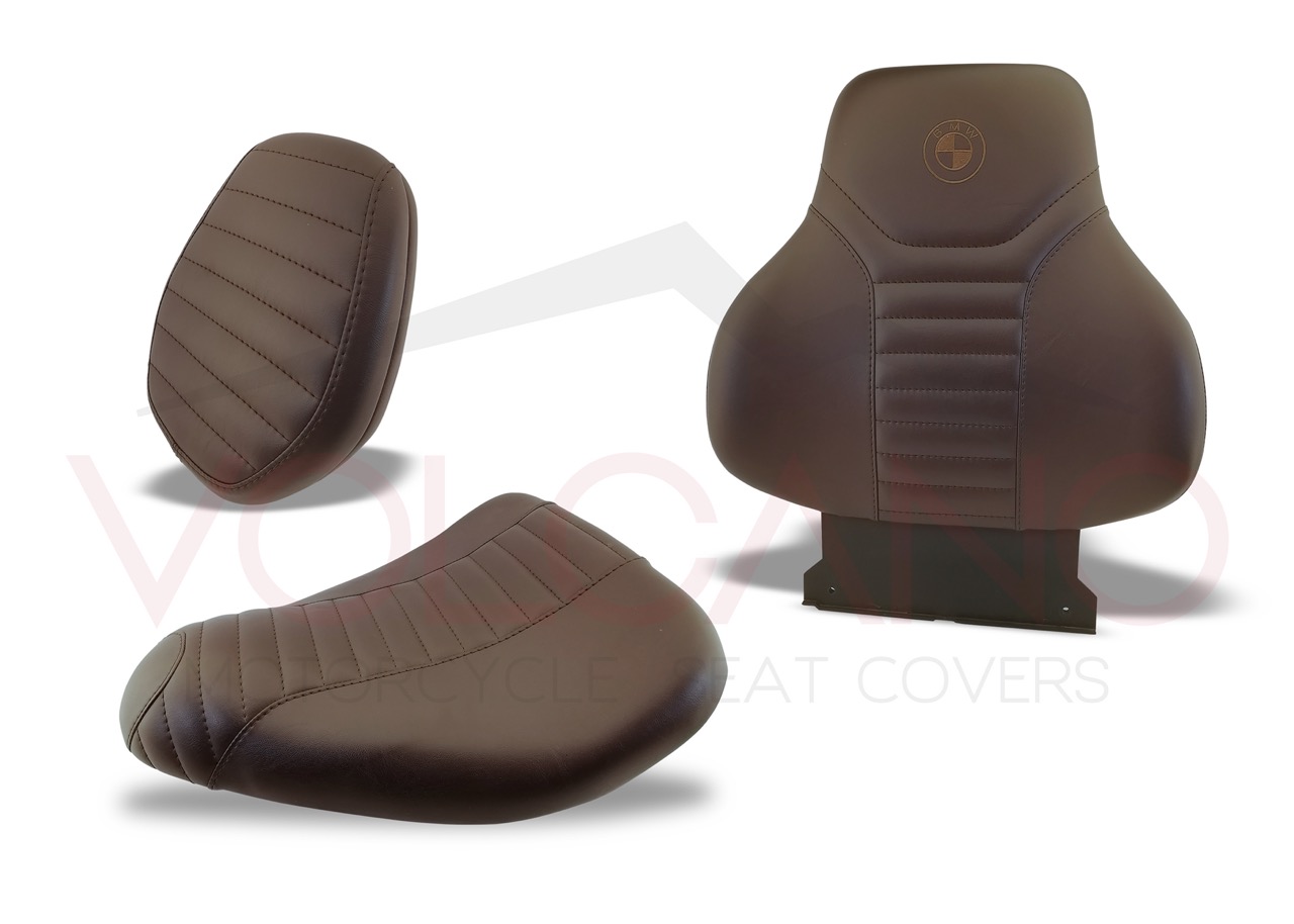 Rivestimento sella in similpelle nera martellata per BMW C1