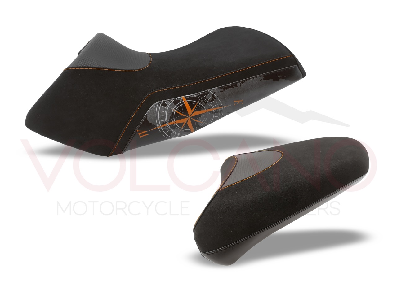 Rivestimento sella KTM 1190 ADVENTURE con trama carbon look e grip