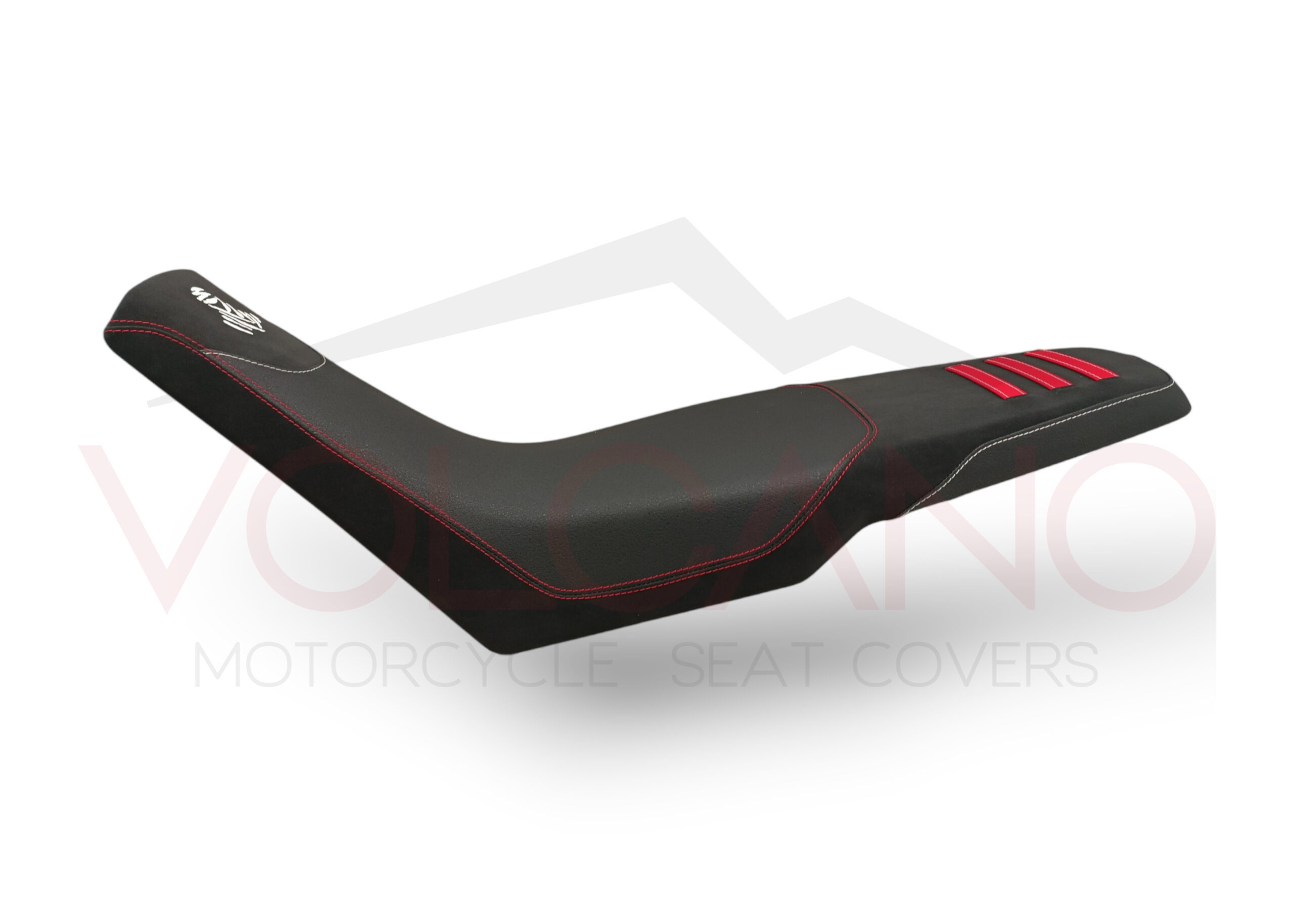 Rivestimento sella Aprilia TUAREG 660 con logo Dakar e cuciture rosse