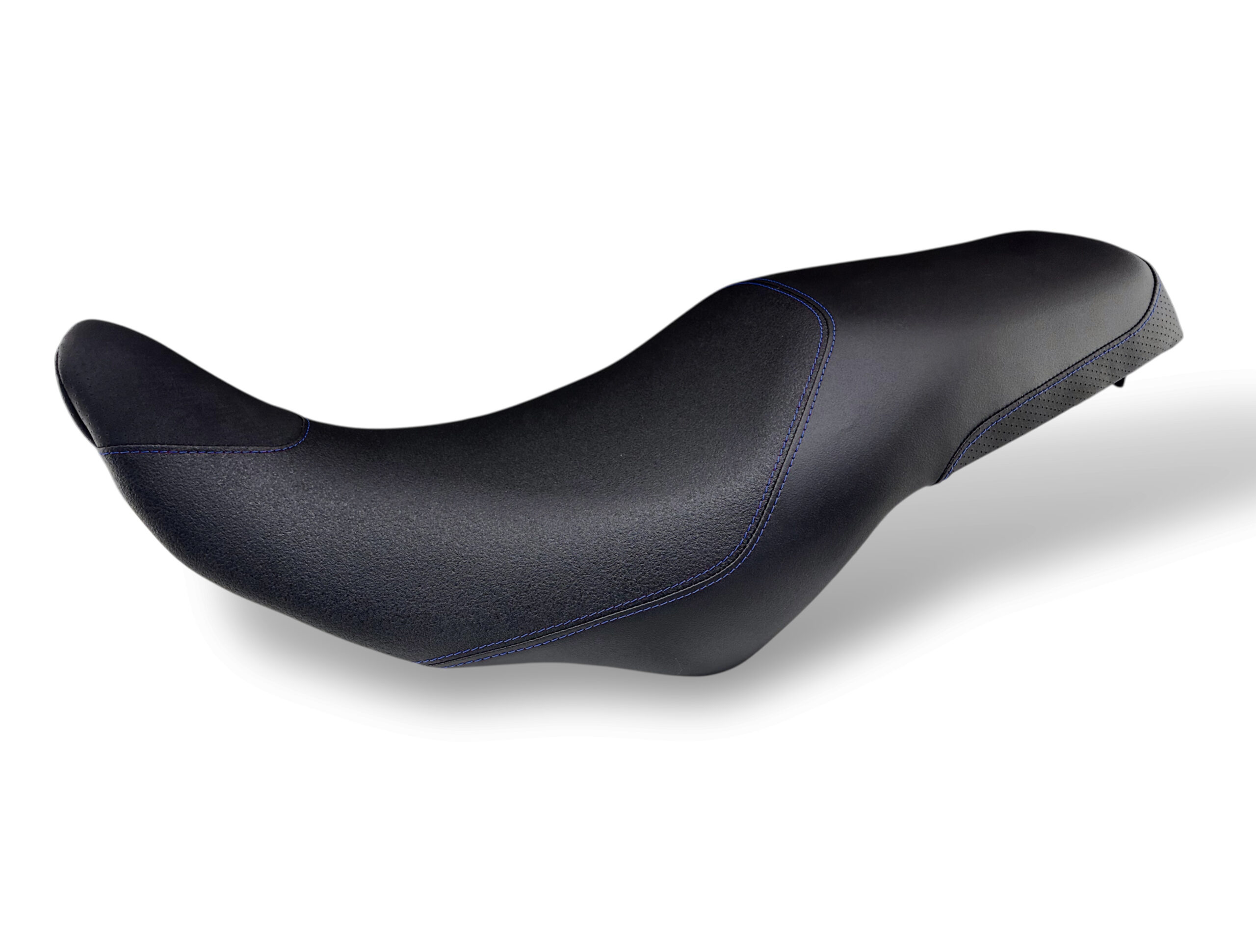 Rivestimento sella moto grigio con dettagli antiscivolo per Suzuki V-STROM 800 DE-SE.