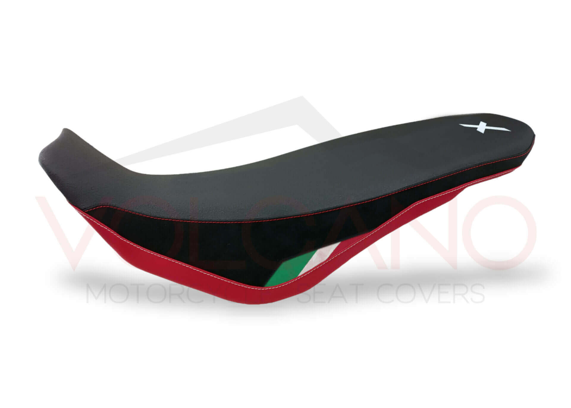 SEAT COVER PER DUCATI DESERTX con dettaglio tricolore e seduta antiscivolo