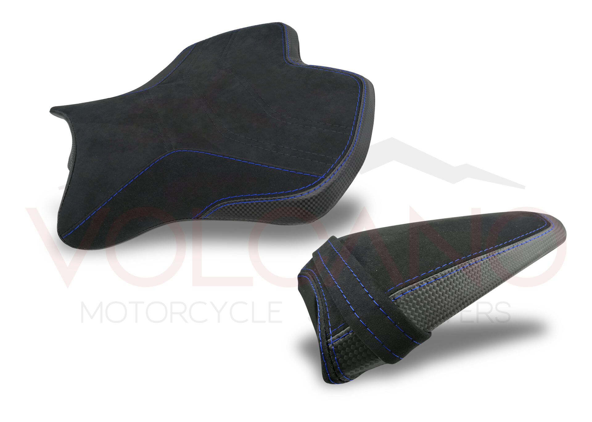 Seat Cover Volcano Industry in Alcantara e Carbon Look per Yamaha YZF R6