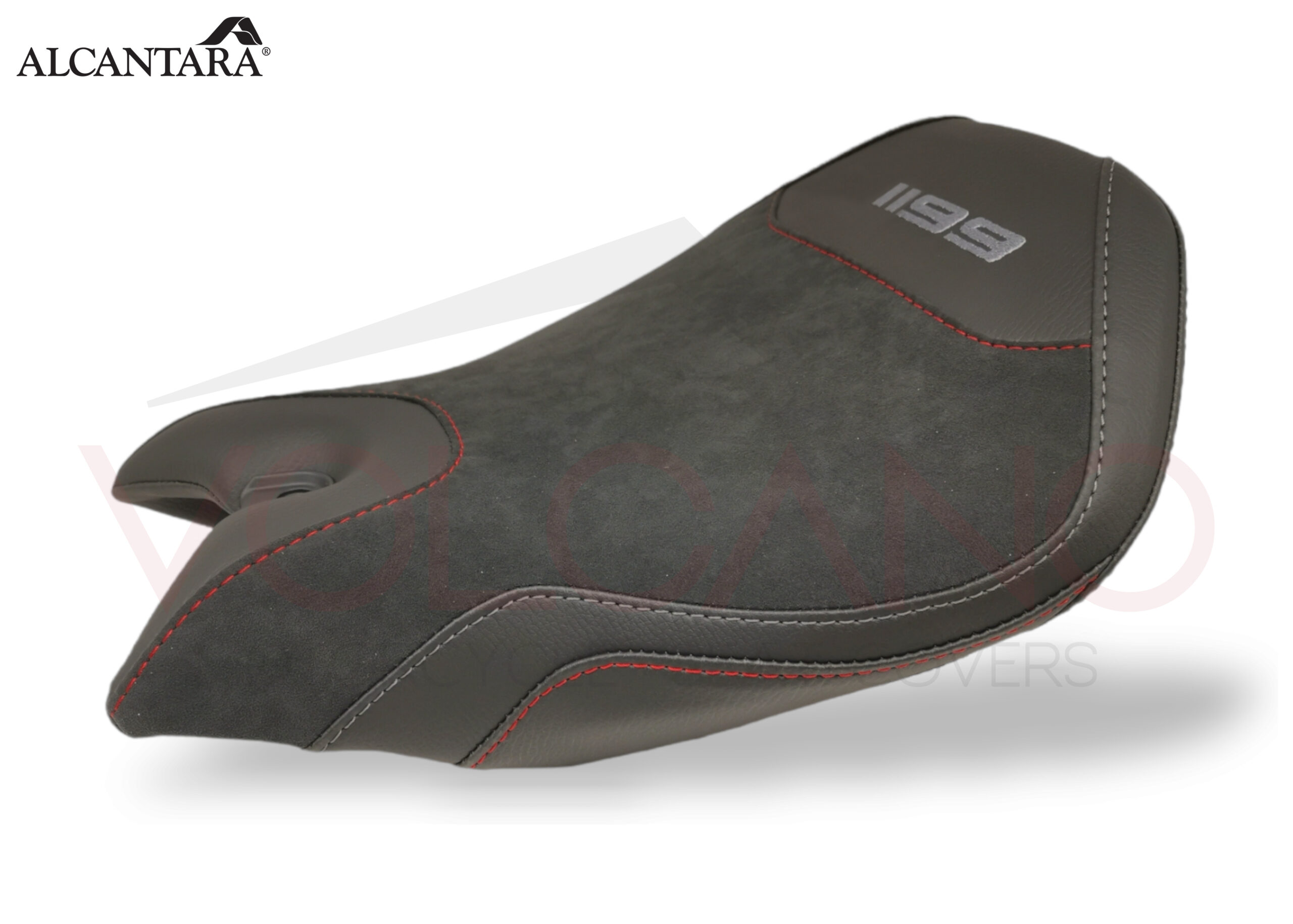 Volcano SEAT COVER PER DUCATI PANIGALE 899 1199 in nero e rosso