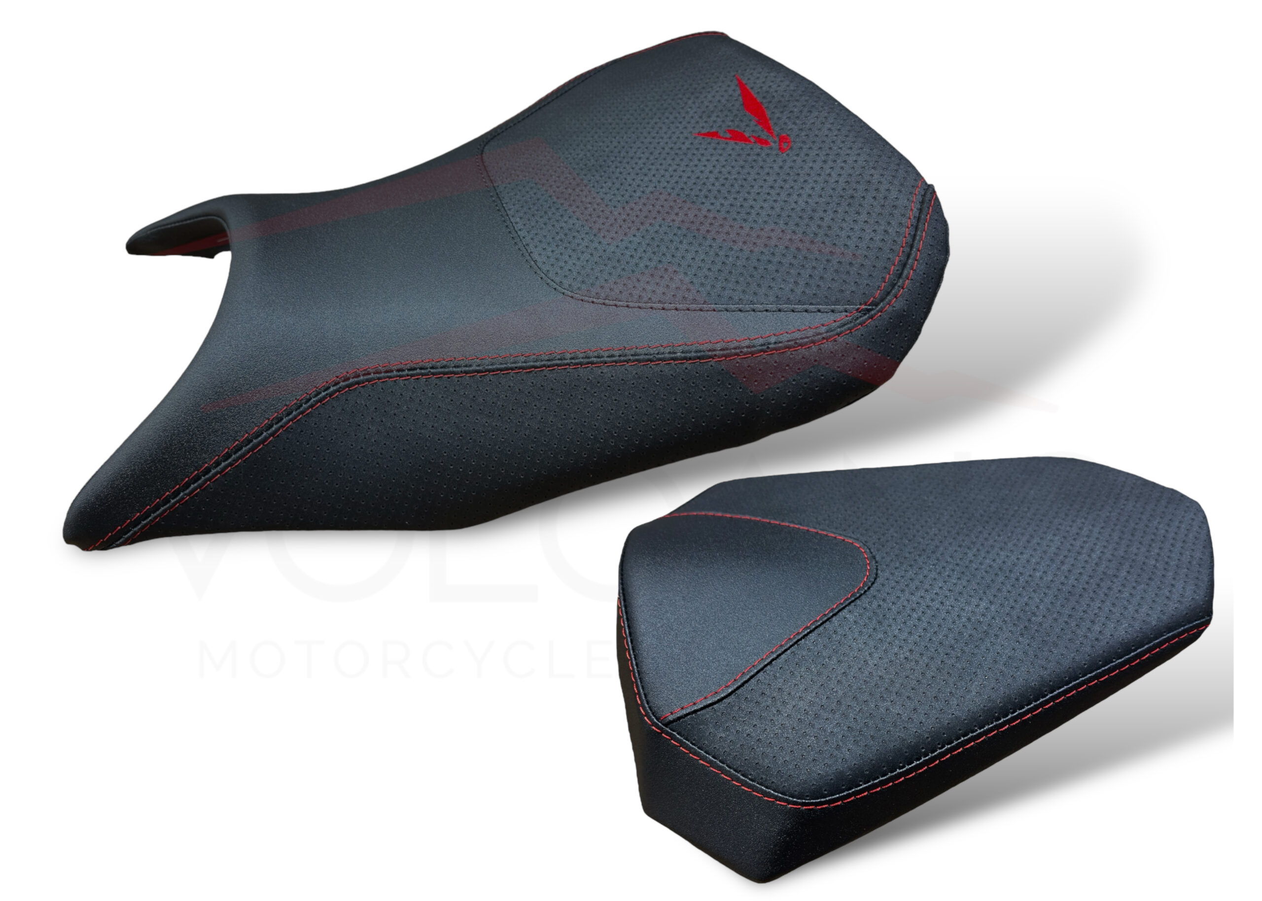 2023-2024 SEAT COVER PER HONDA HORNET 750 nera con ricami e cuciture