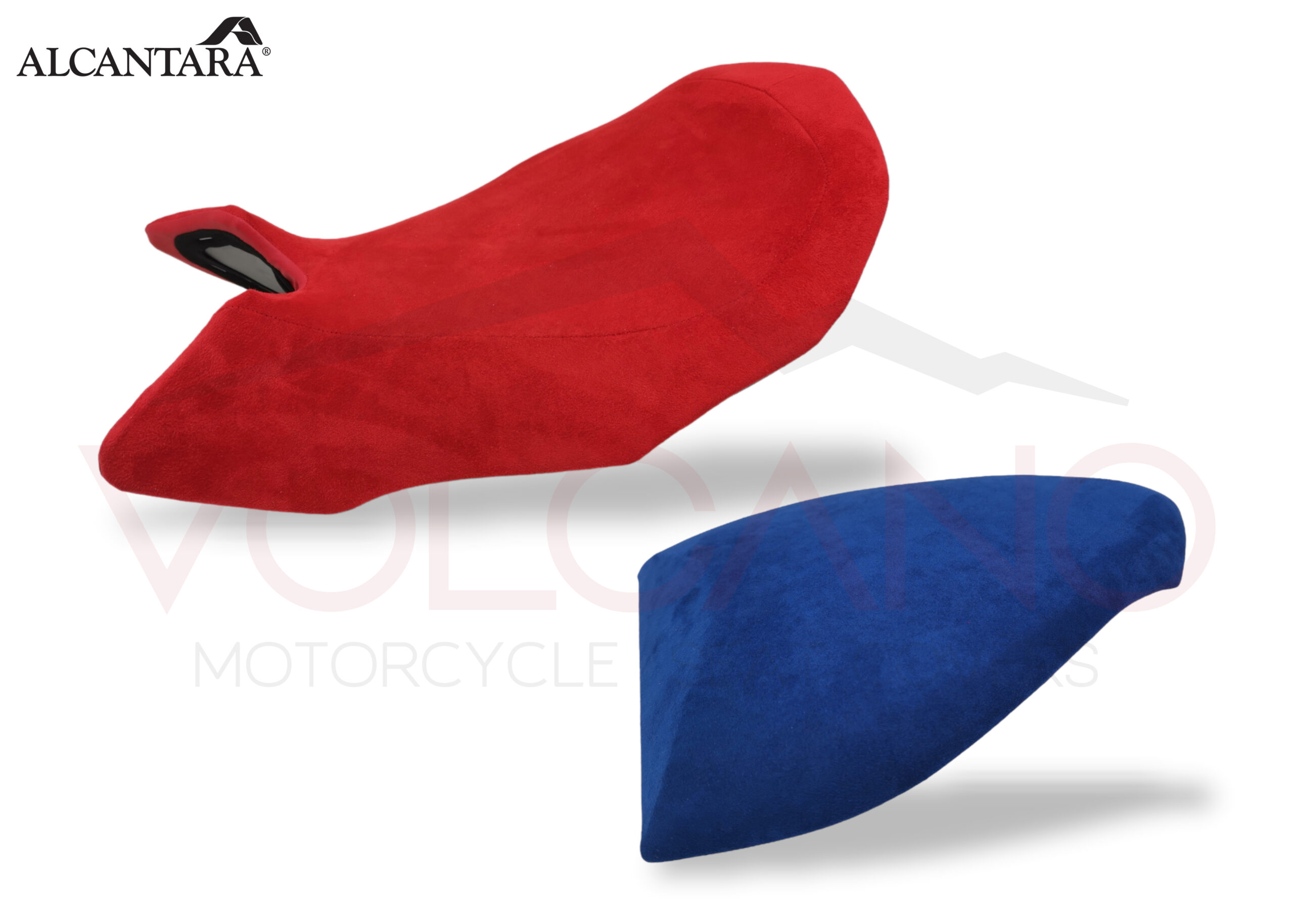 750 910 Seat Cover Mv Agusta BRUTALE in Alcantara blu e rosso