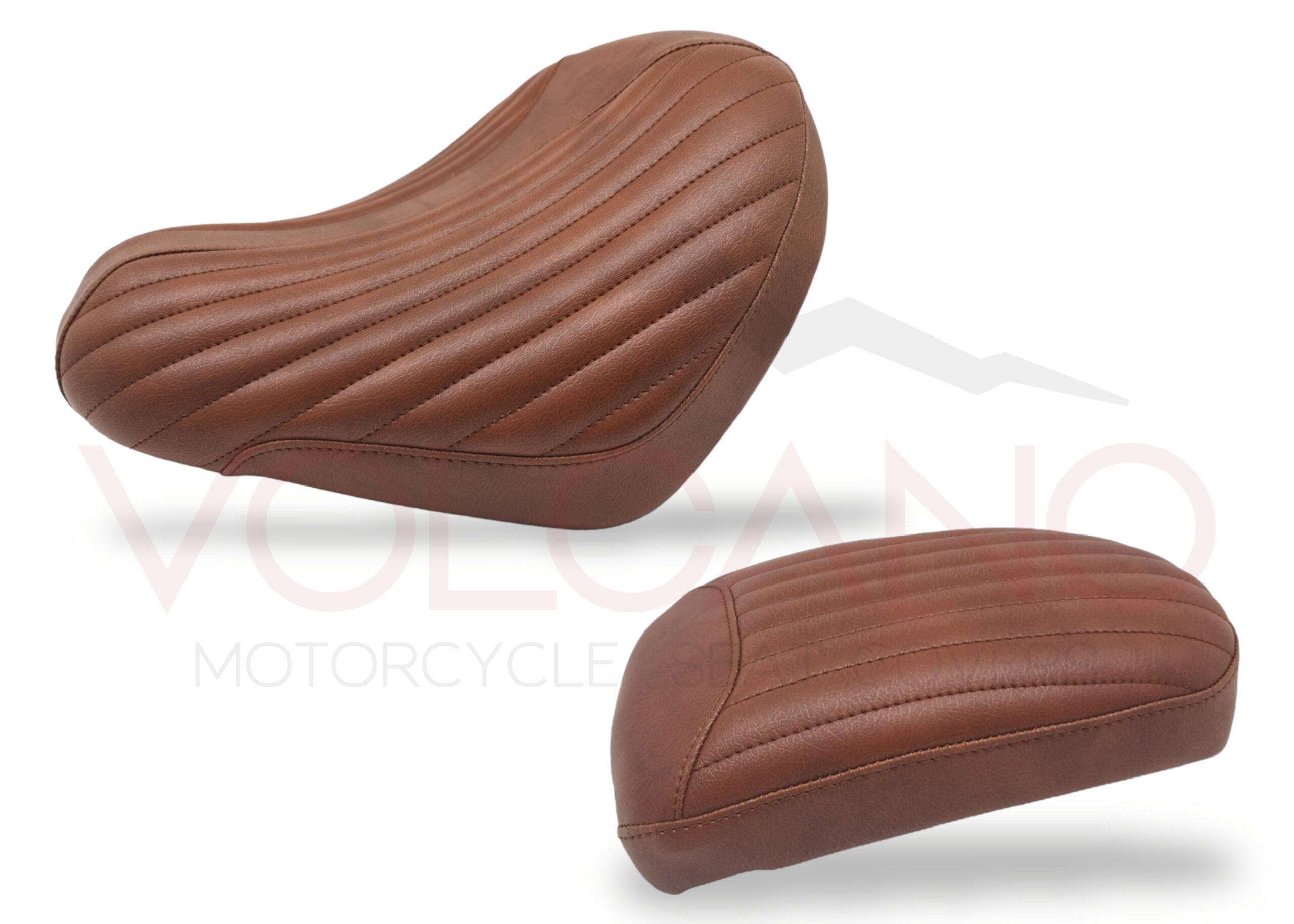 Rebel seat cover honda cmx 1100 marrone con cuciture orizzontali stile vintage