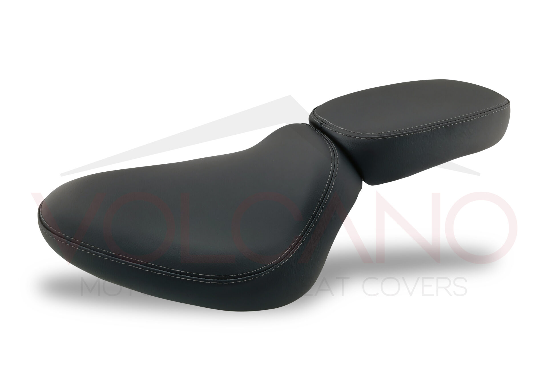 Seat Cover per Honda VT 600C Shadow nero con cuciture grigie Volcano