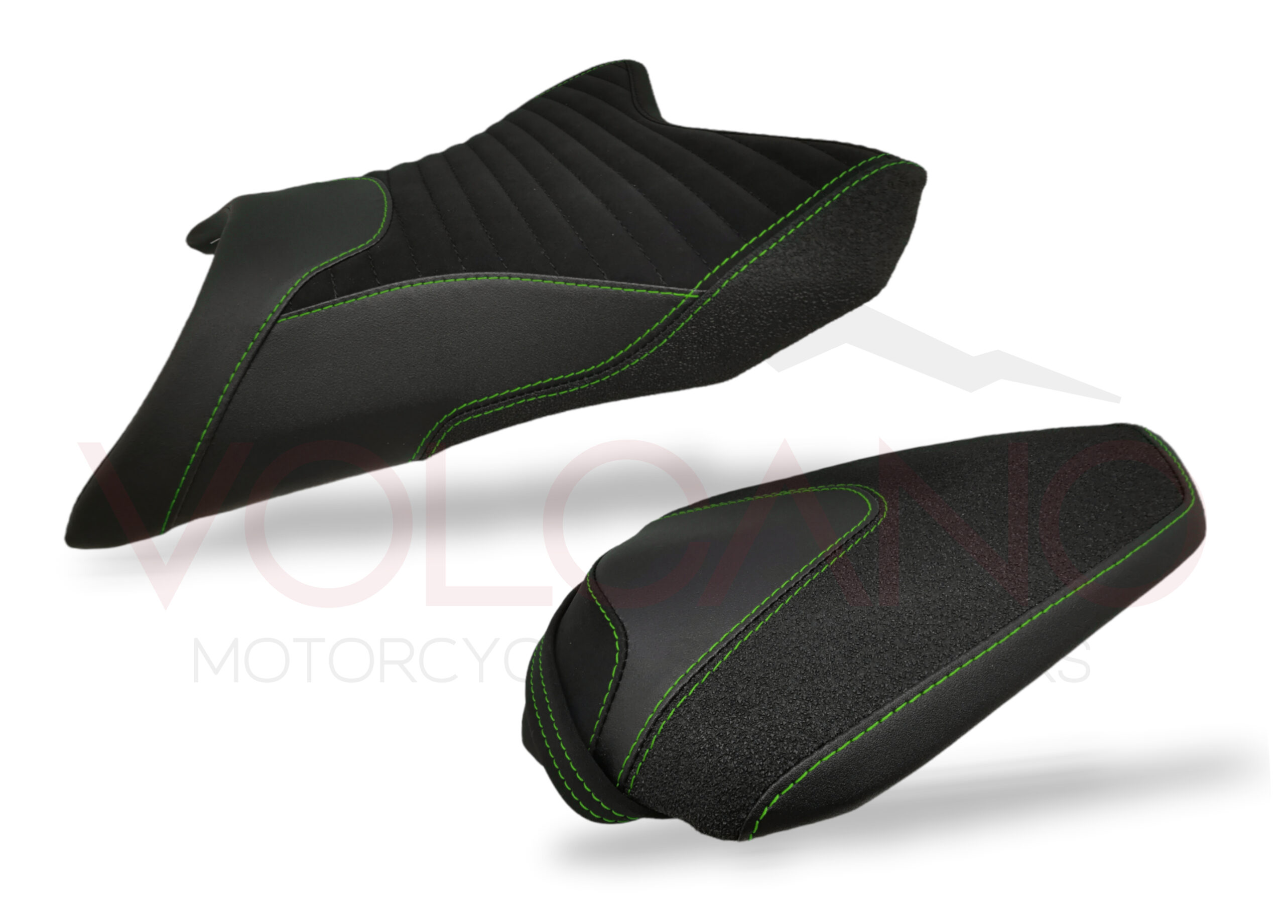 Dettaglio rivestimento sella grip per Kawasaki Z800 nero e tecnico