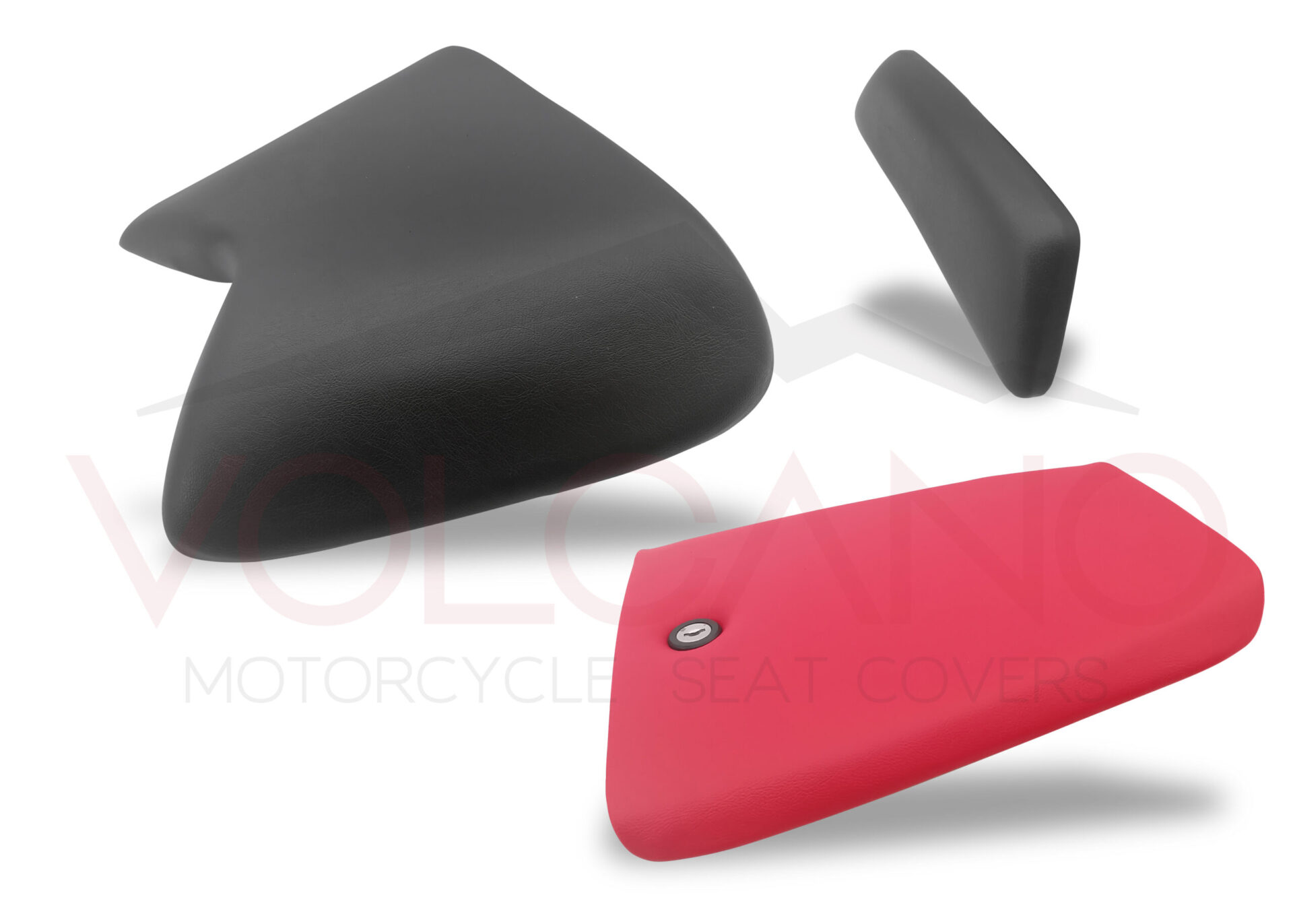 1990-2006 Seat Cover Cagiva MITO 125 set 3 pezzi nero e rosso