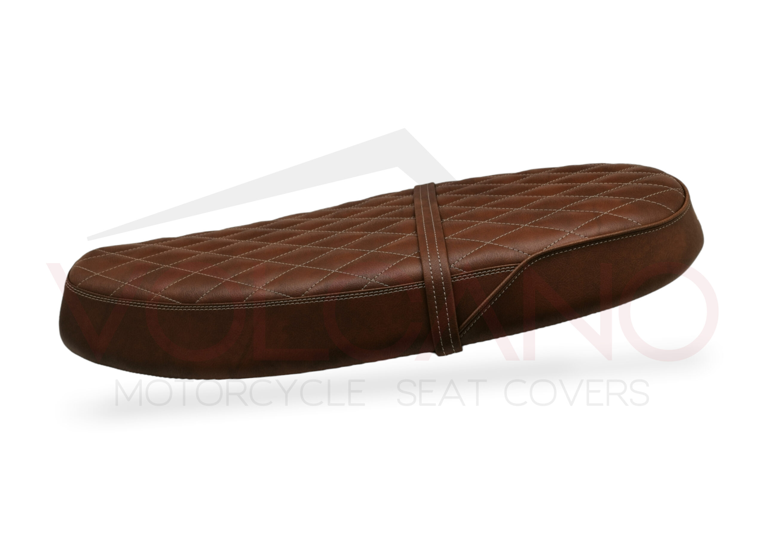 Rivestimento sella marrone vintage per Triumph Scrambler Flat Seat
