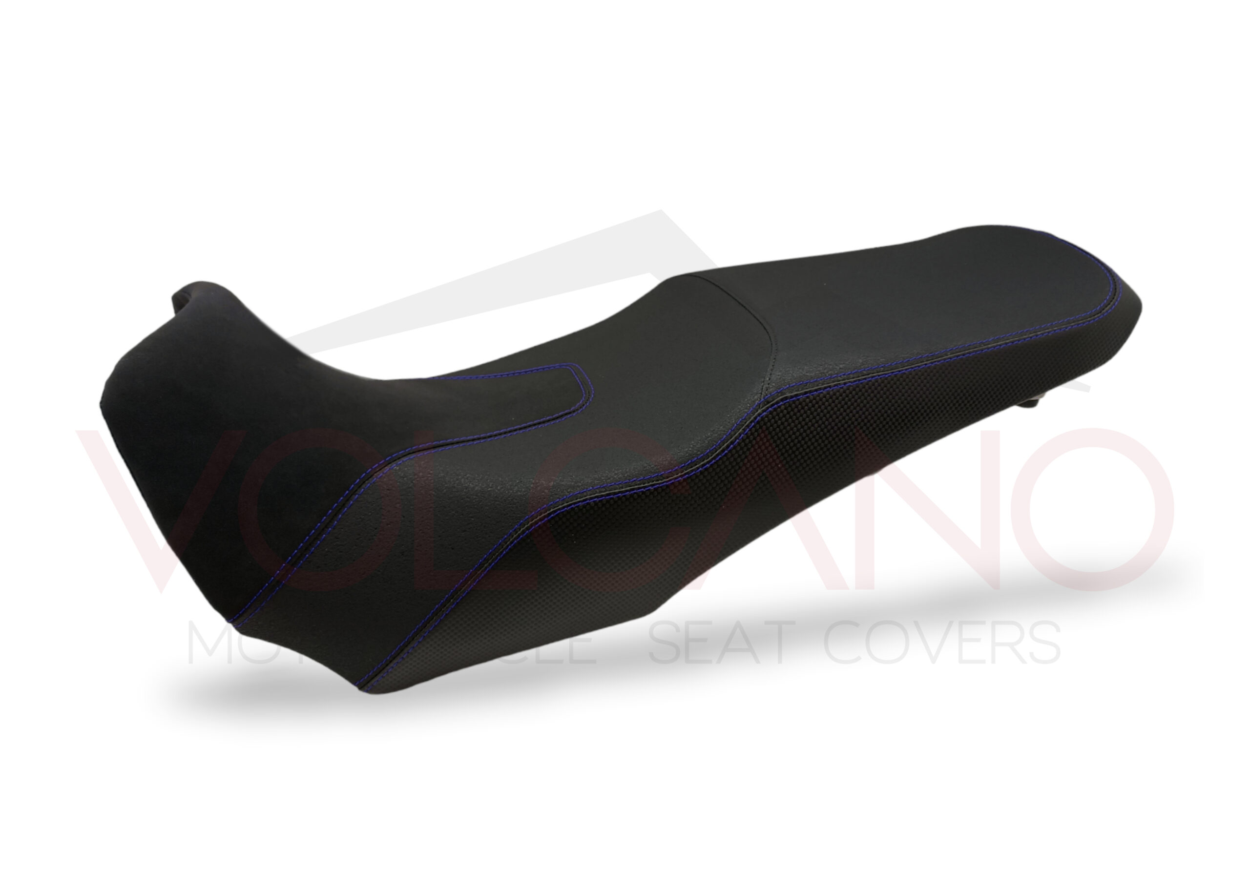 seat cover yamaha tdm 900 nero con cuciture blu doppie