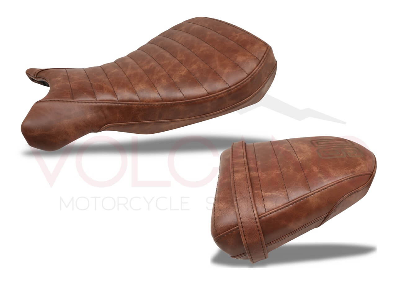 Rivestimento sella vintage marrone tabacco per BMW R Nine T