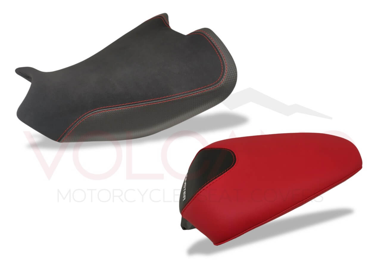 Carbon SEAT COVER PER DUCATI MONSTER 937 con trama carbonio e cuciture
