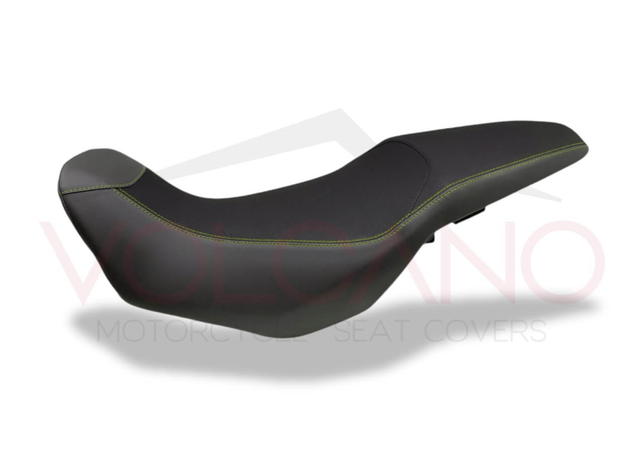 Grip SEAT COVER PER HONDA NX500 in similpelle martellata nera con cuciture