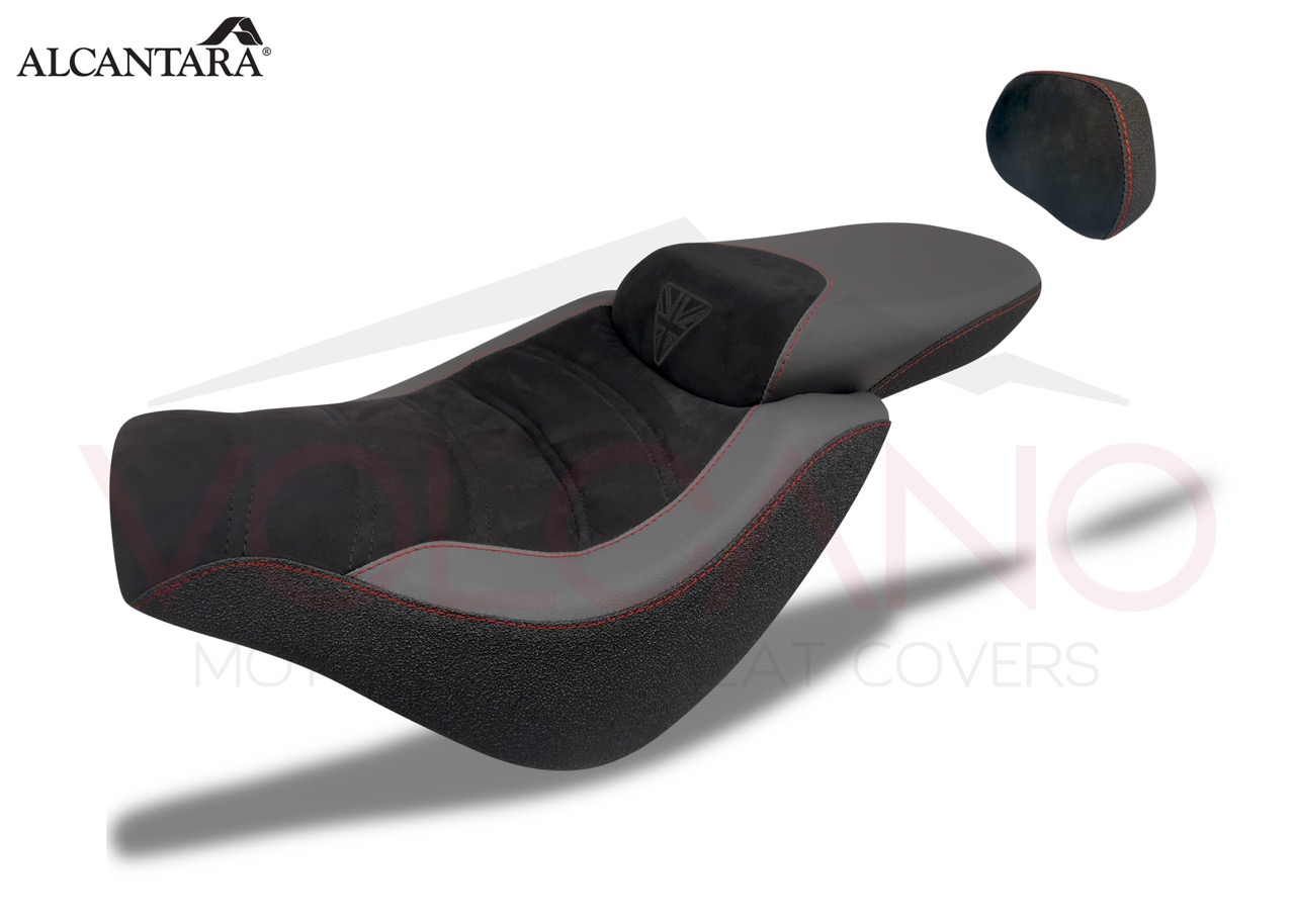 Rivestimento sella in Alcantara e materiale grip per Triumph Rocket III GT