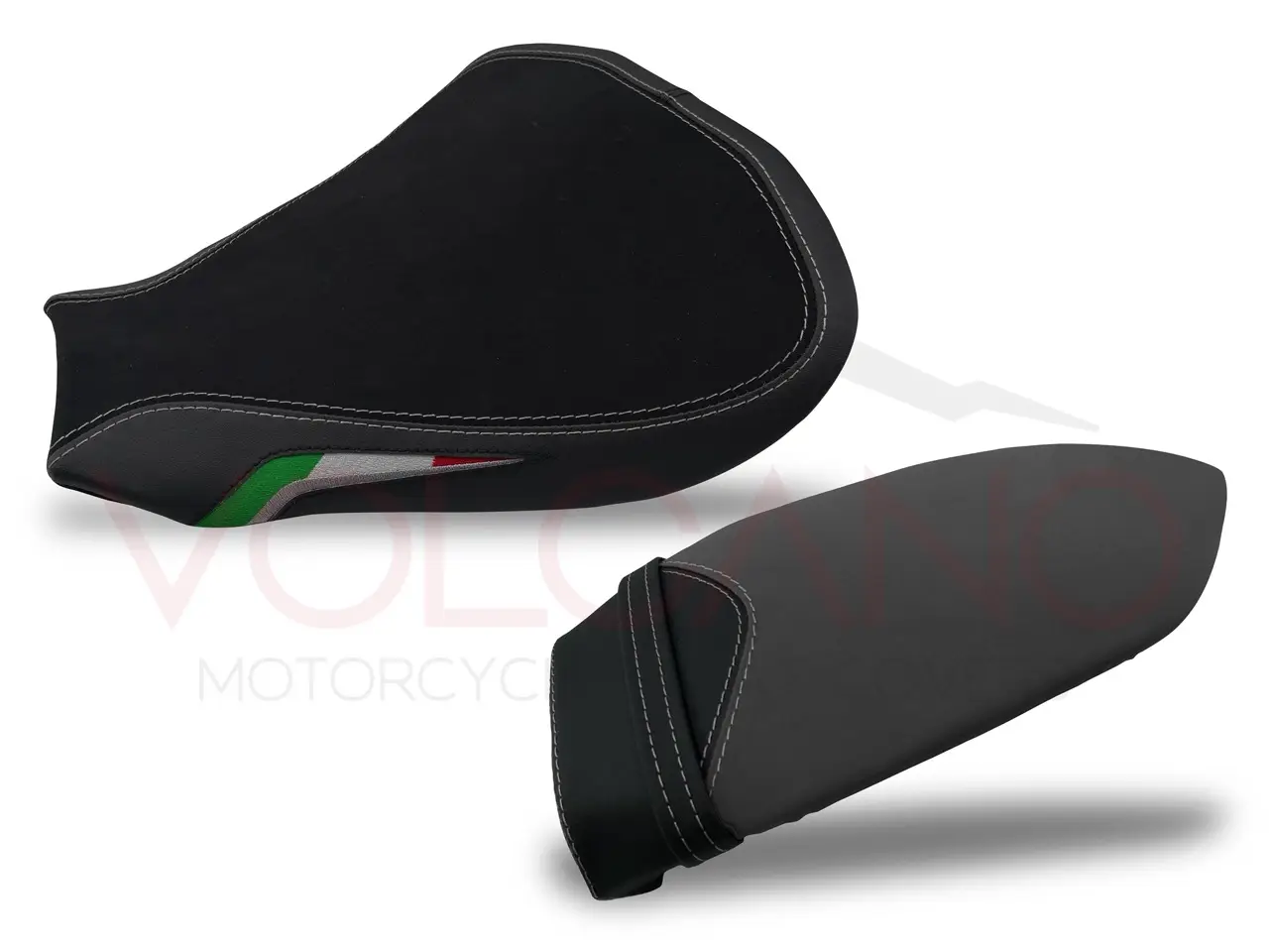 Seat Cover per Mv Agusta F4 in similpelle tecnica grigia e nera