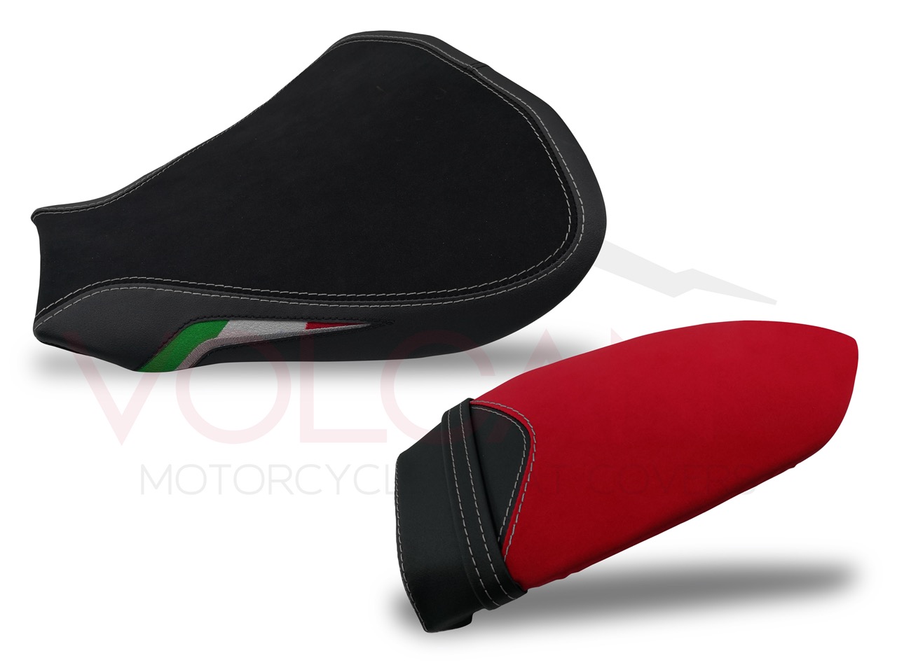Seat Cover per Mv Agusta F4 con seduta passeggero rossa e pilota nera