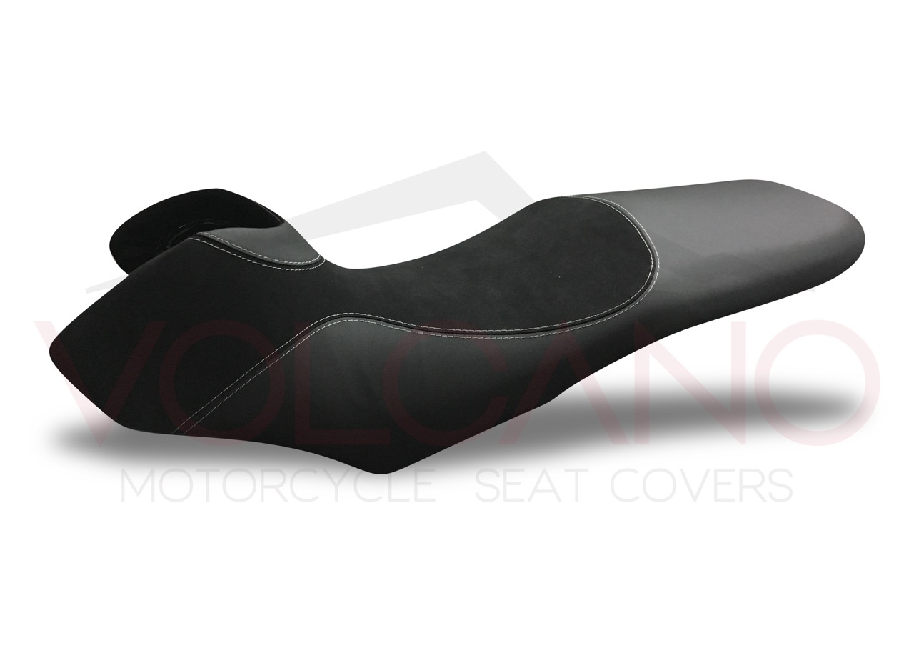 2007-2013 Seat Cover per Honda TRANSALP XL 700V nero con inserto grip
