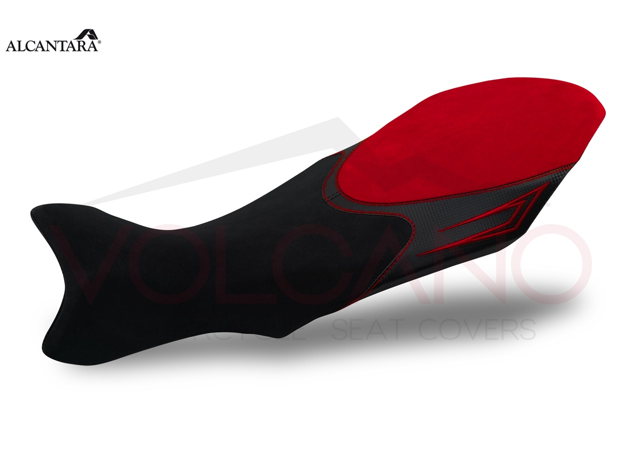 800 Seat Cover Mv Agusta RIVALE in alcantara nera e cuciture rosse