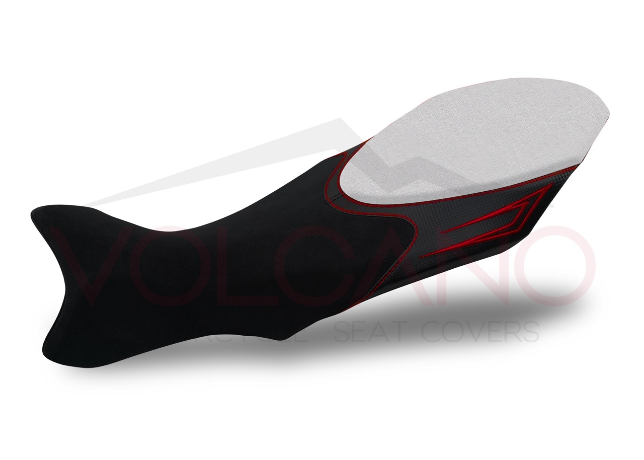 Seat Cover per Mv Agusta Rivale 800 nera bianca e rossa
