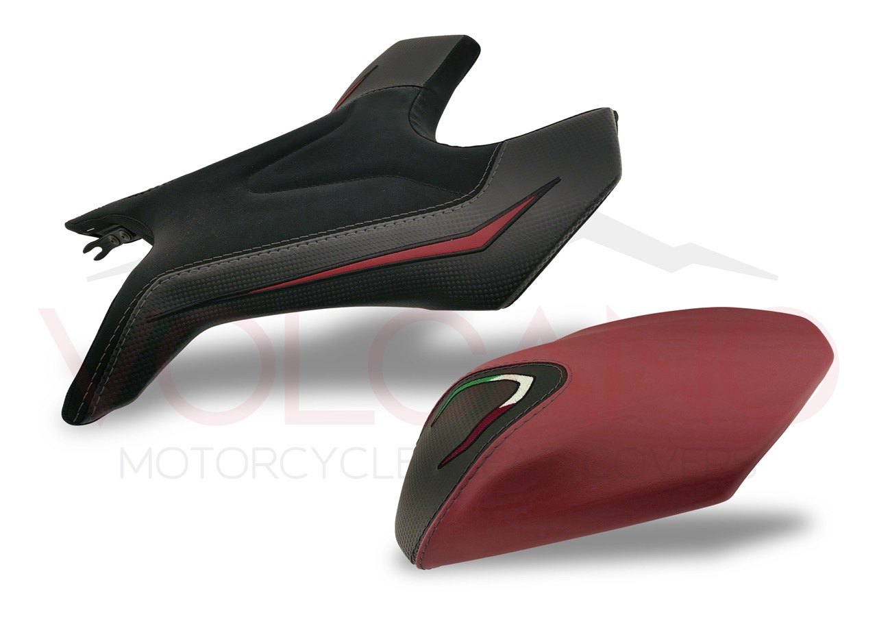 Seat Cover per Mv Agusta Brutale 800 RR con trama carbonio