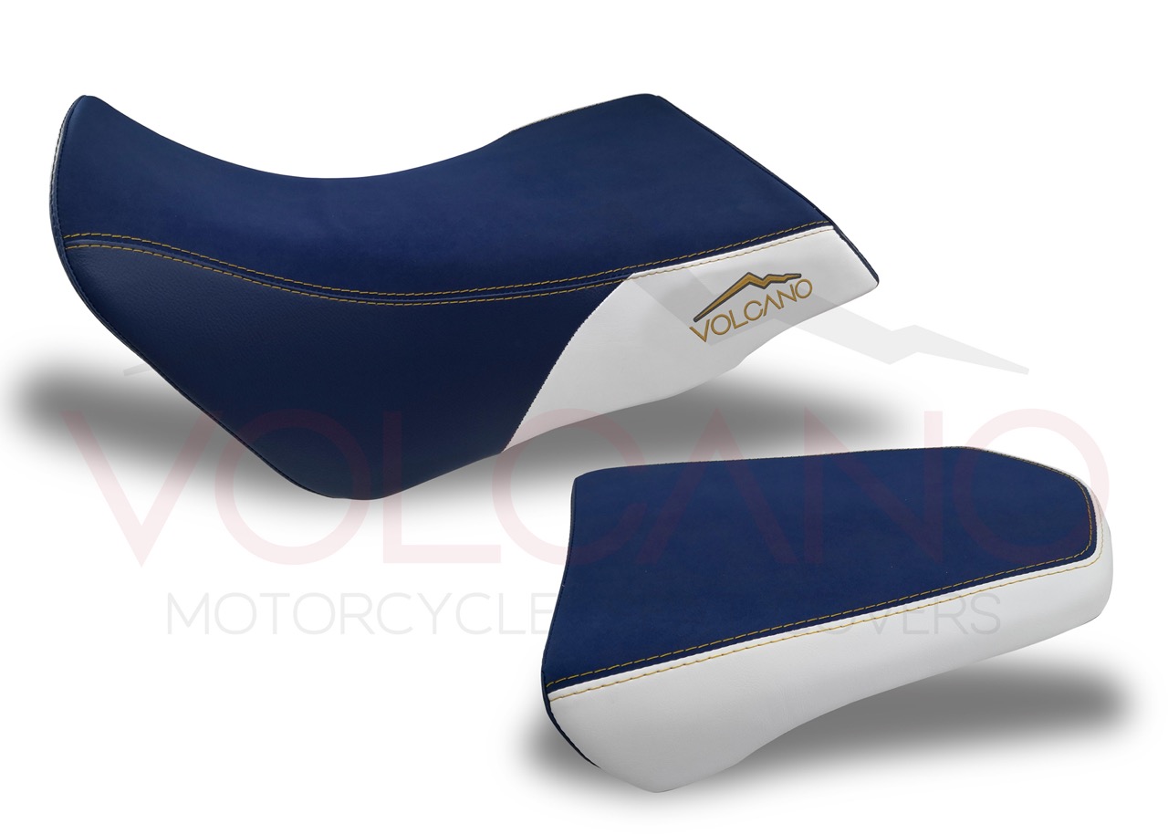 1000 Seat Cover Honda AFRICA TWIN con texture in similpelle martellata nera.