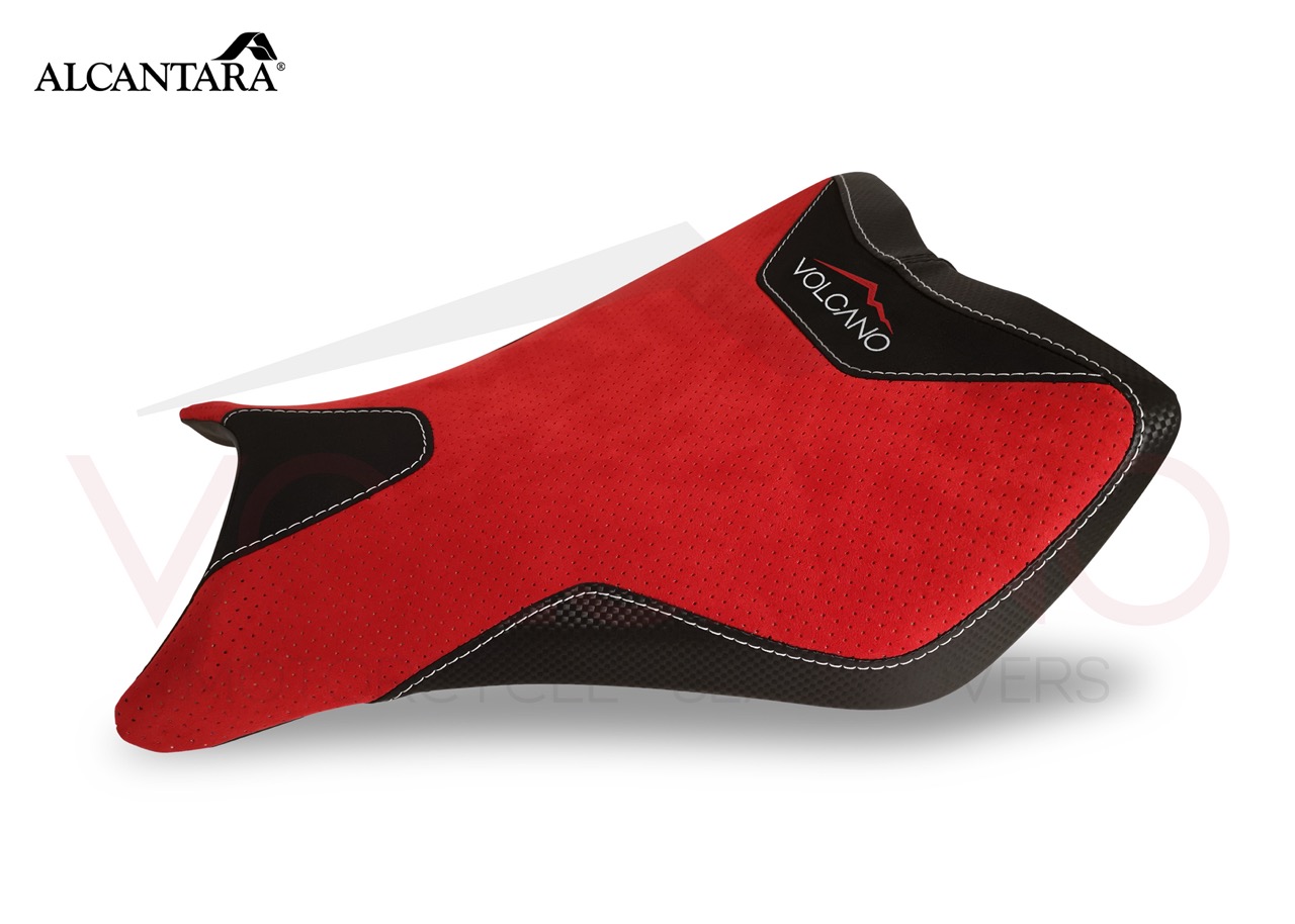 Seat Cover Honda CBR 1000RR in alcantara perforata nera e dettagli carbonio