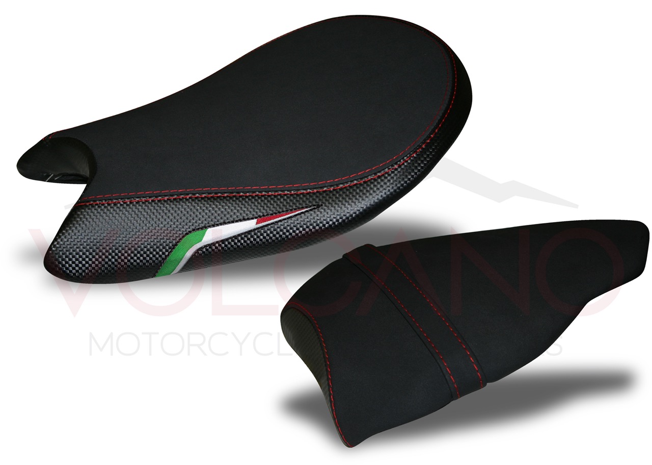 D053c Seat Cover per Ducati STREETFIGHTER set completo con bandiera italiana e