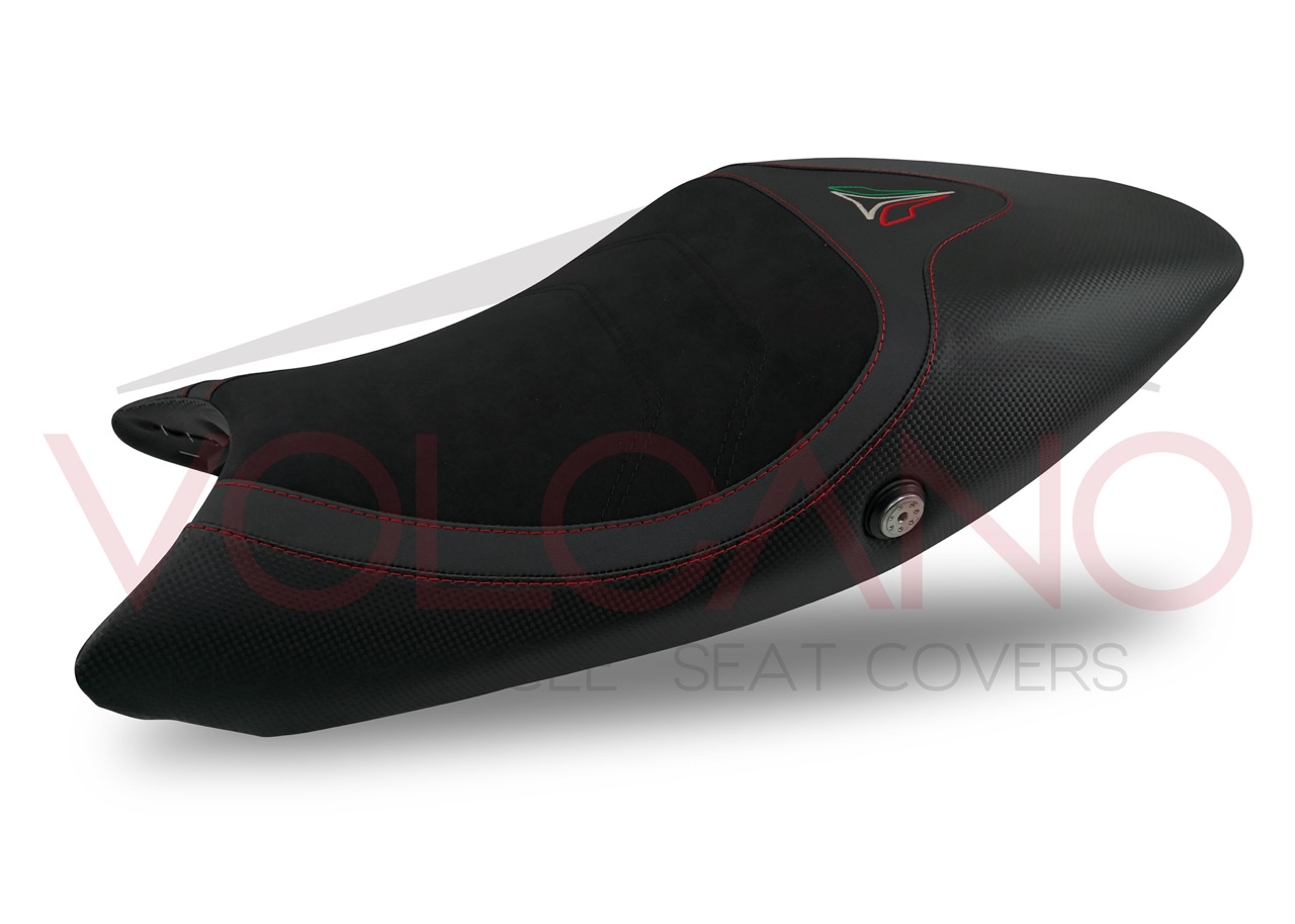 696 796 1100 Seat Cover per Ducati MONSTER in vinile tecnico nero