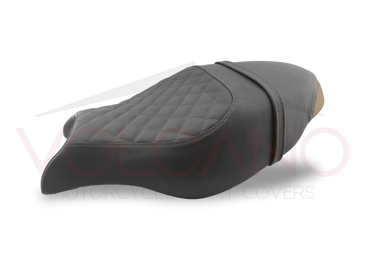Seat Cover per Ducati SPORTCLASSIC GT 1000 in similpelle nera martellata.