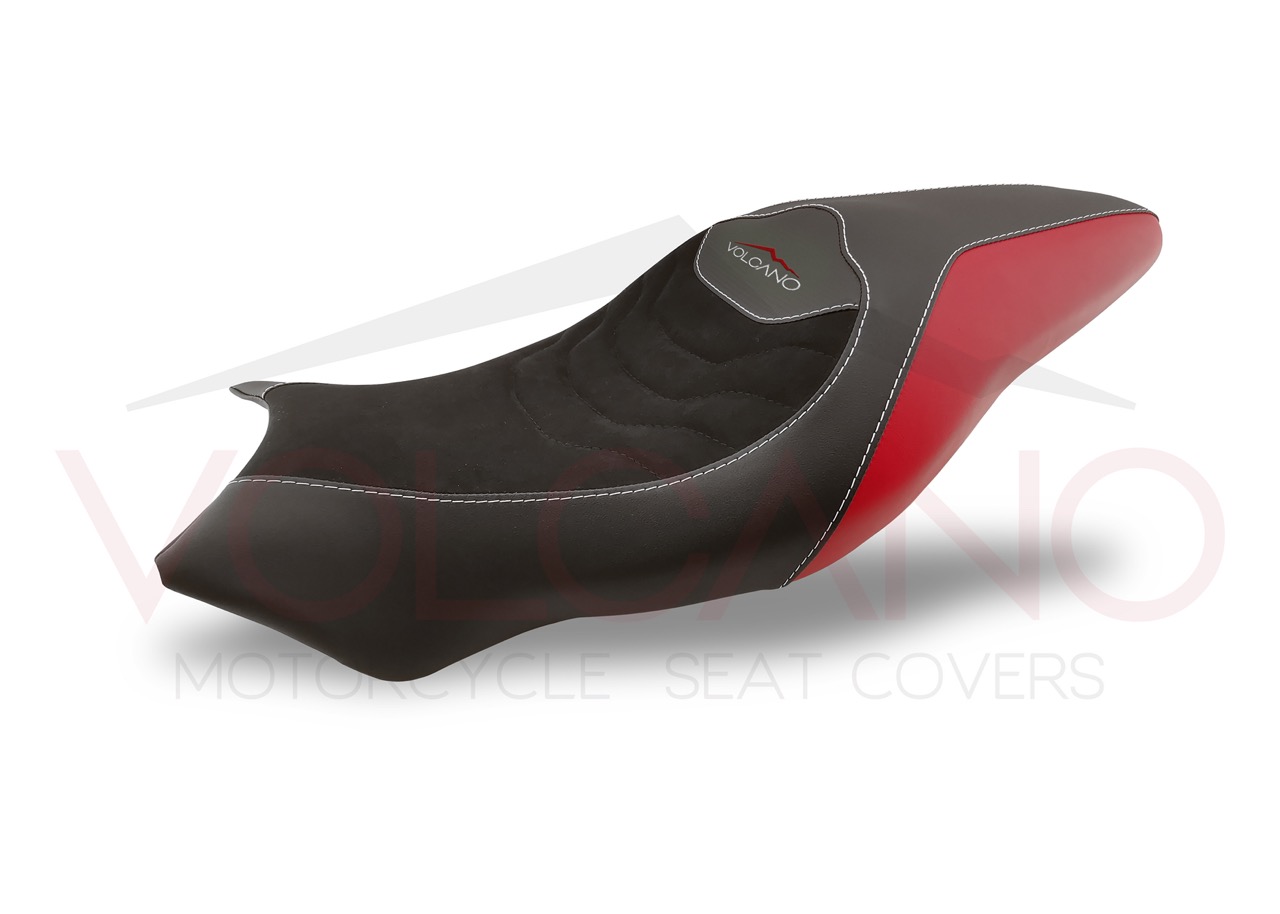 821 1200 grip Seat Cover per Ducati MONSTER in similpelle tecnica nera