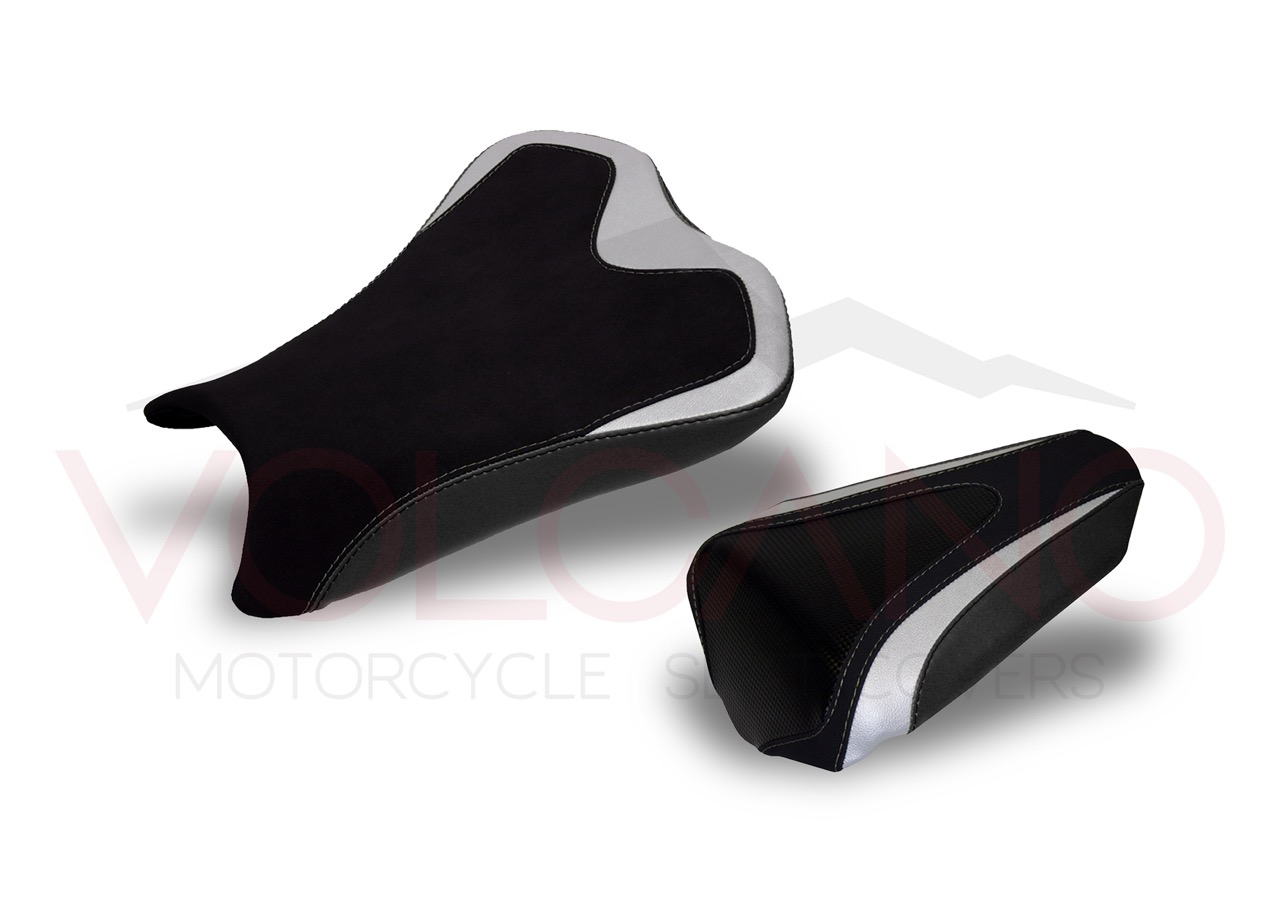 Set Seat Cover in neoprene e Carbon Look per Kawasaki NINJA ZX6R