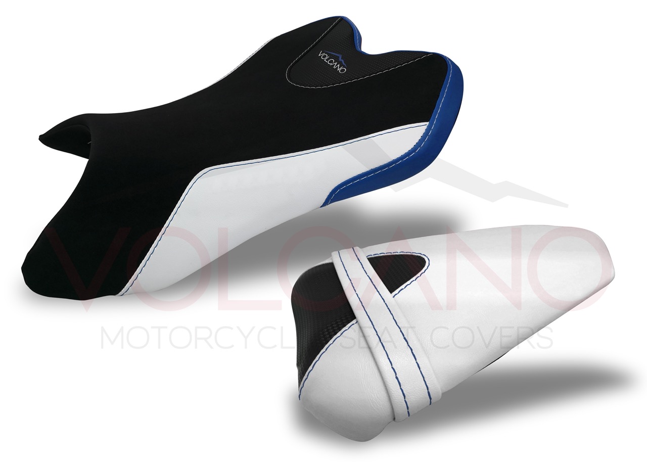 Seat Cover Yamaha YZF R1 2007-2008 tricolore nero bianco blu