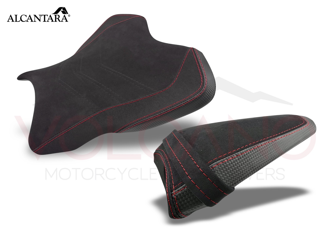Seat Cover per Yamaha R1 in Alcantara e Carbon Look Volcano Industry