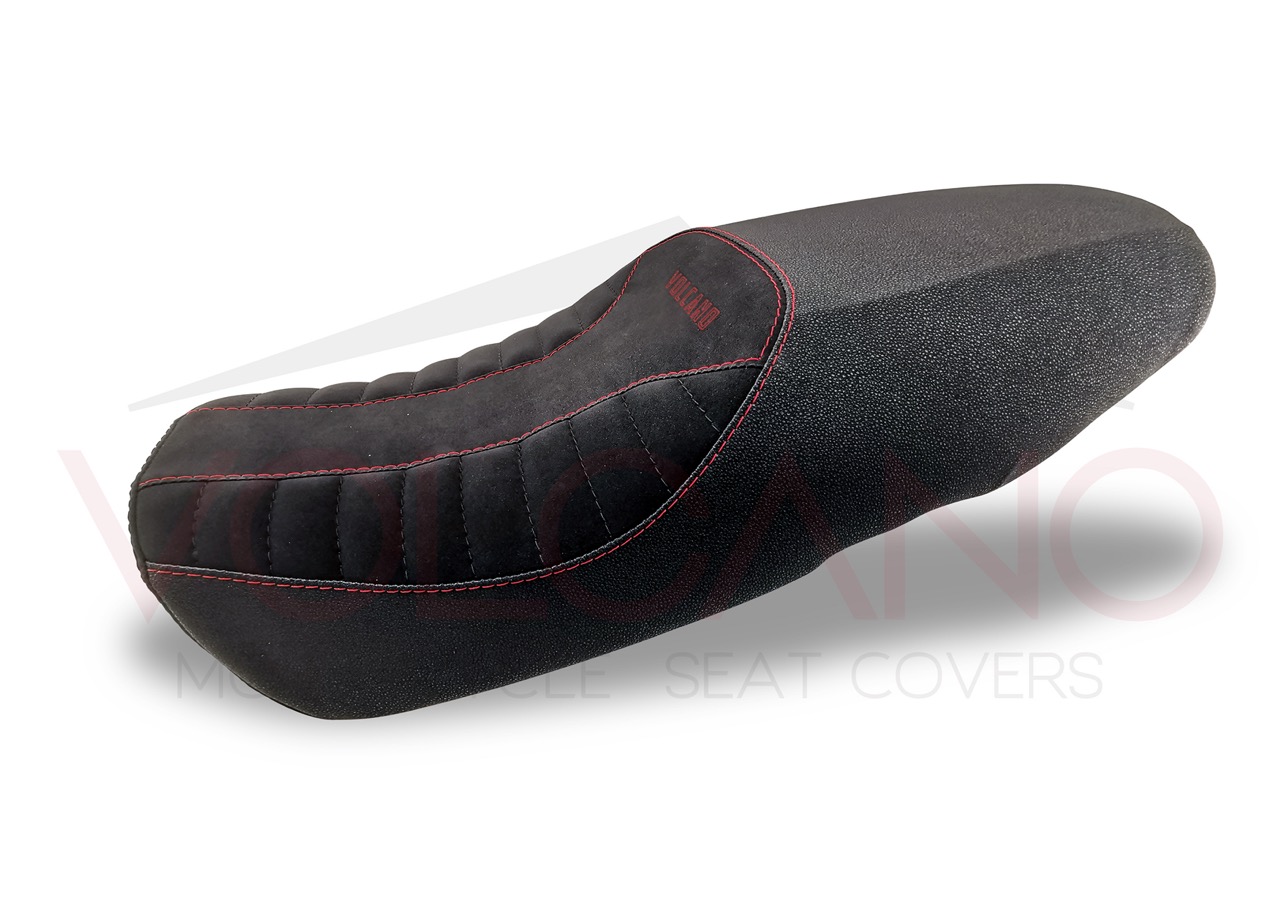 Seat cover artigianale con tag grip per Yamaha XSR 900 colore nero
