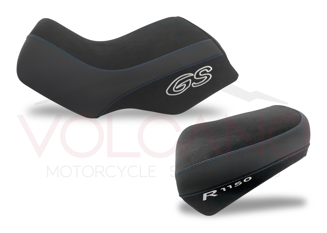 Rivestimento sella nero in similpelle tecnica per moto Bmw R 1150 GS